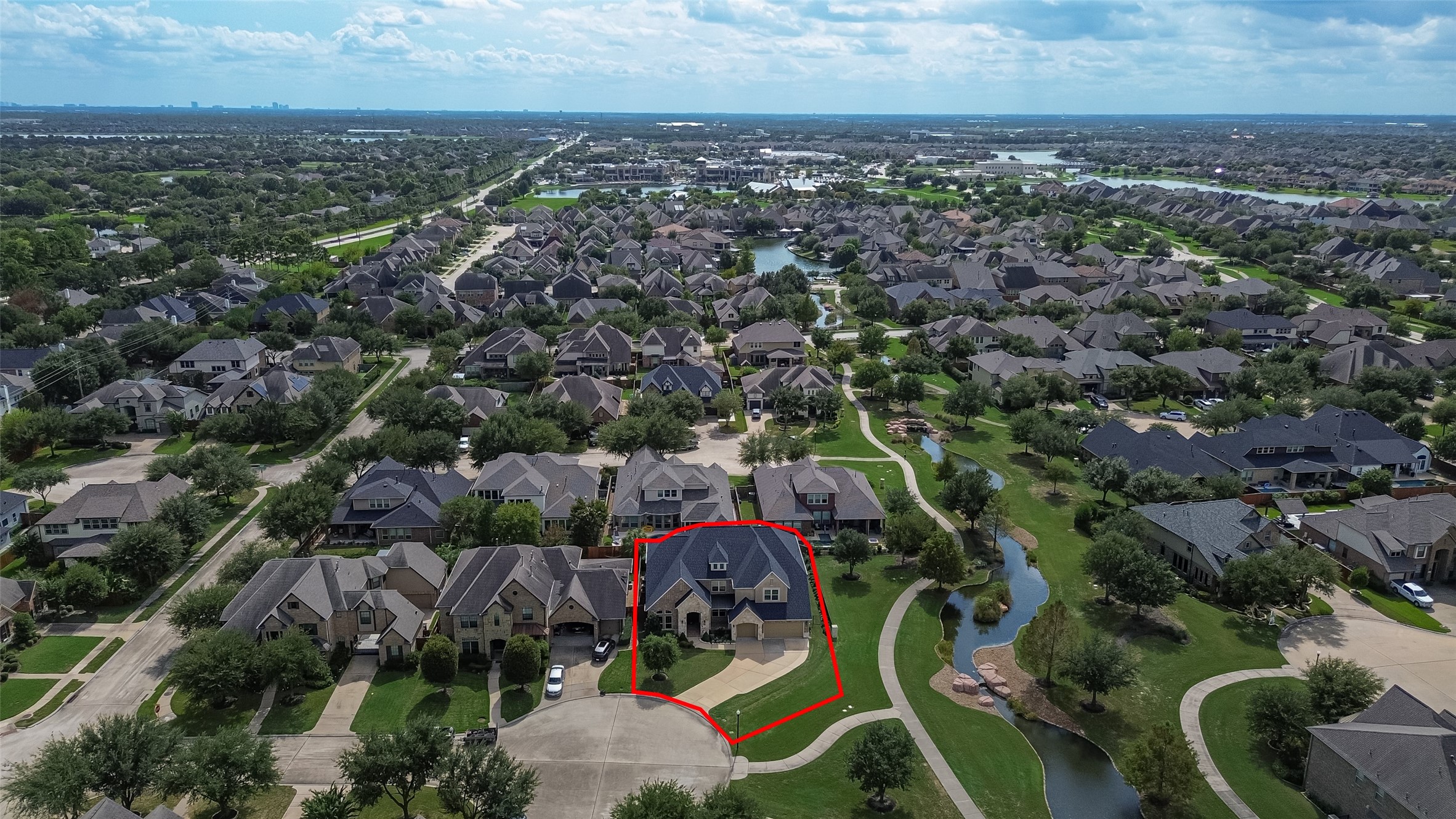Aerial of Home/Towne Lake