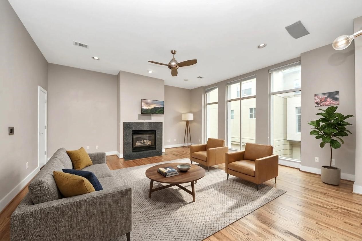 **Virtually staged living room **Virtually staged living room