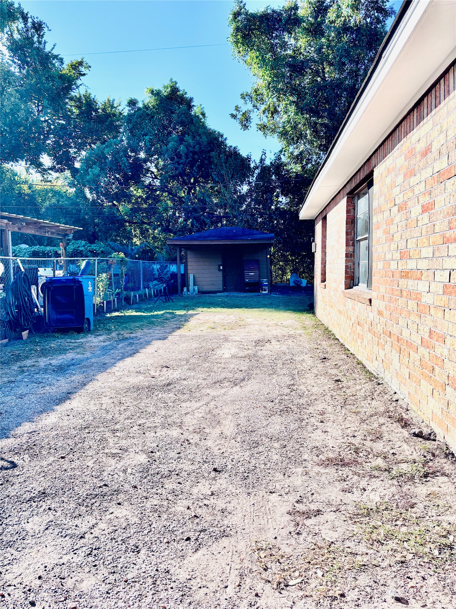 Spacious Side.  RV parking and additional vehicles.