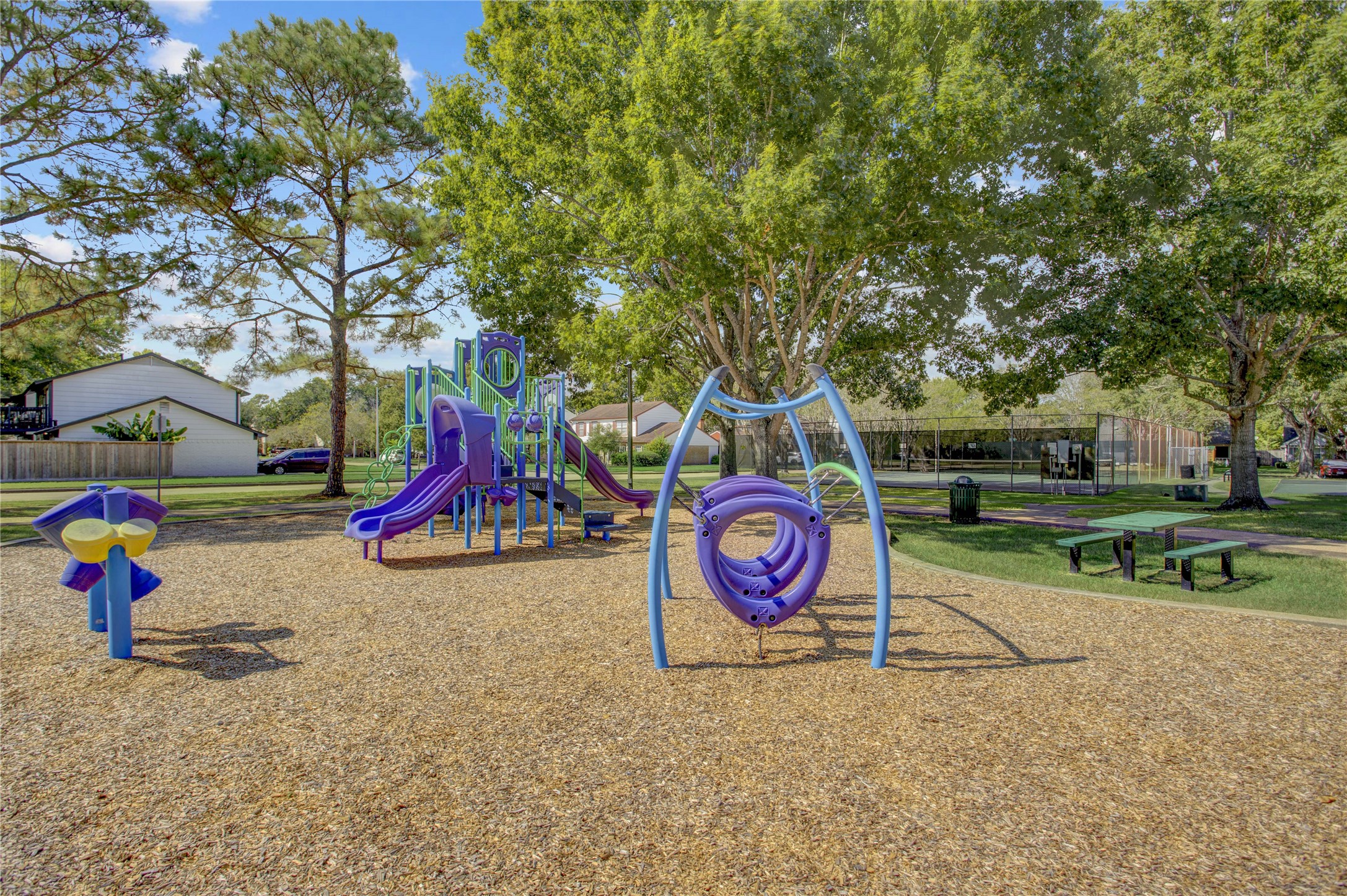 Another view of the playground in the neighborhood