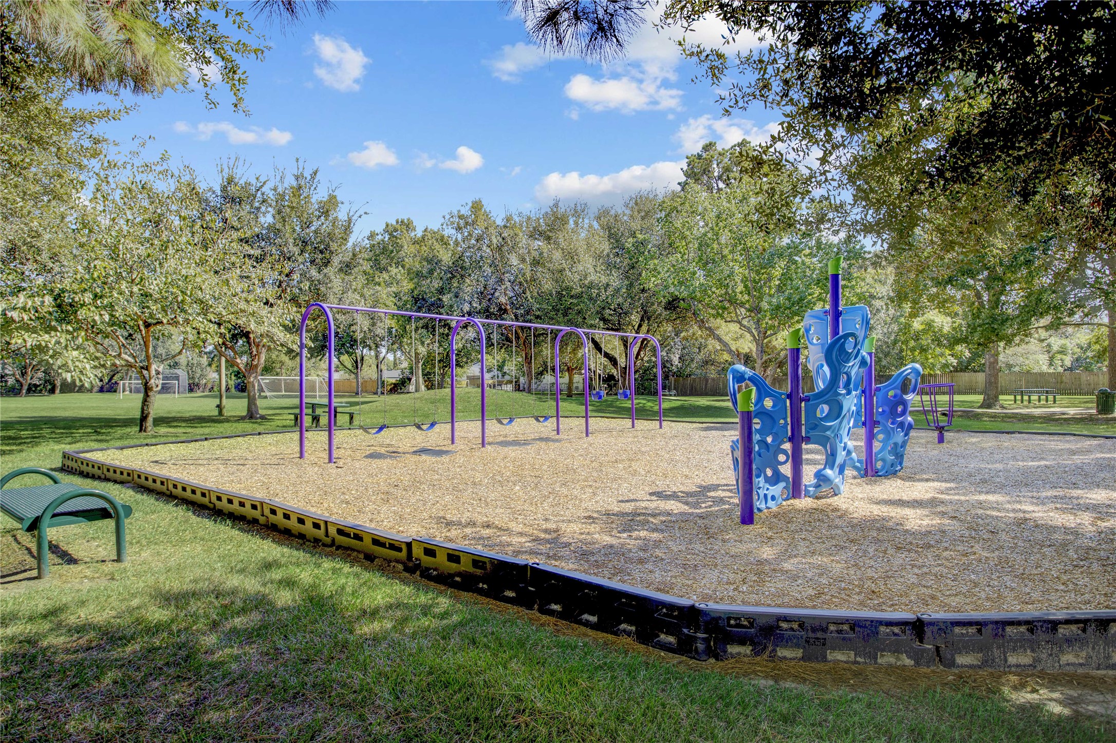 One of two parks in the neighborhood just a short 5 minute walk from the house!