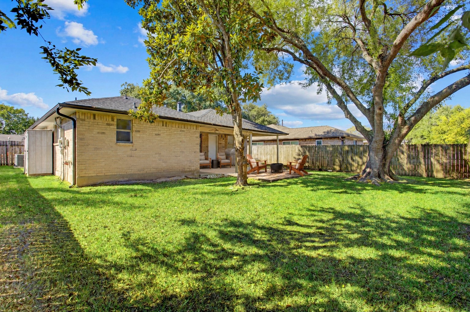 Another view of this lovely back yard *virtually staged*