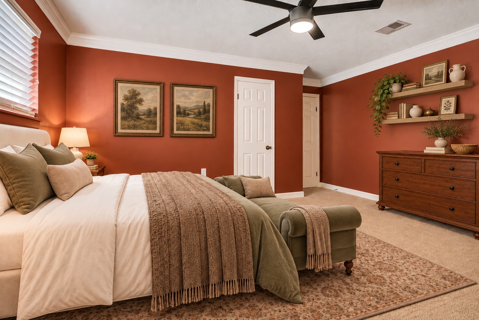 Another view of the primary bedroom *virtually staged*