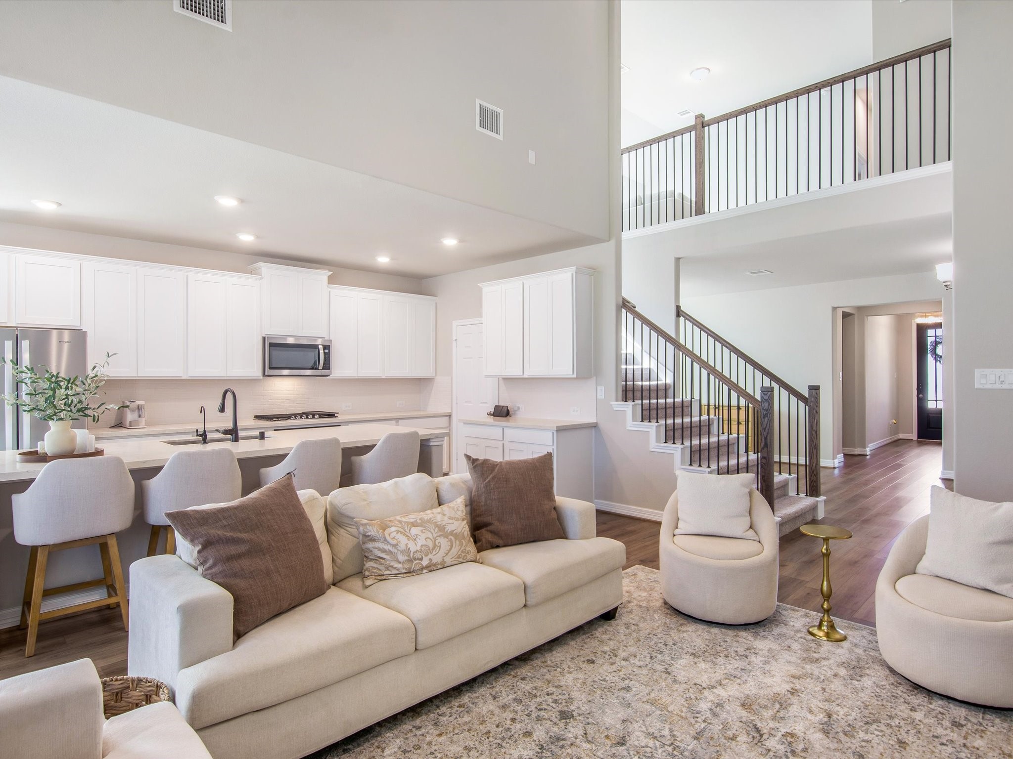 Views from upstairs, looks and feels like a model home