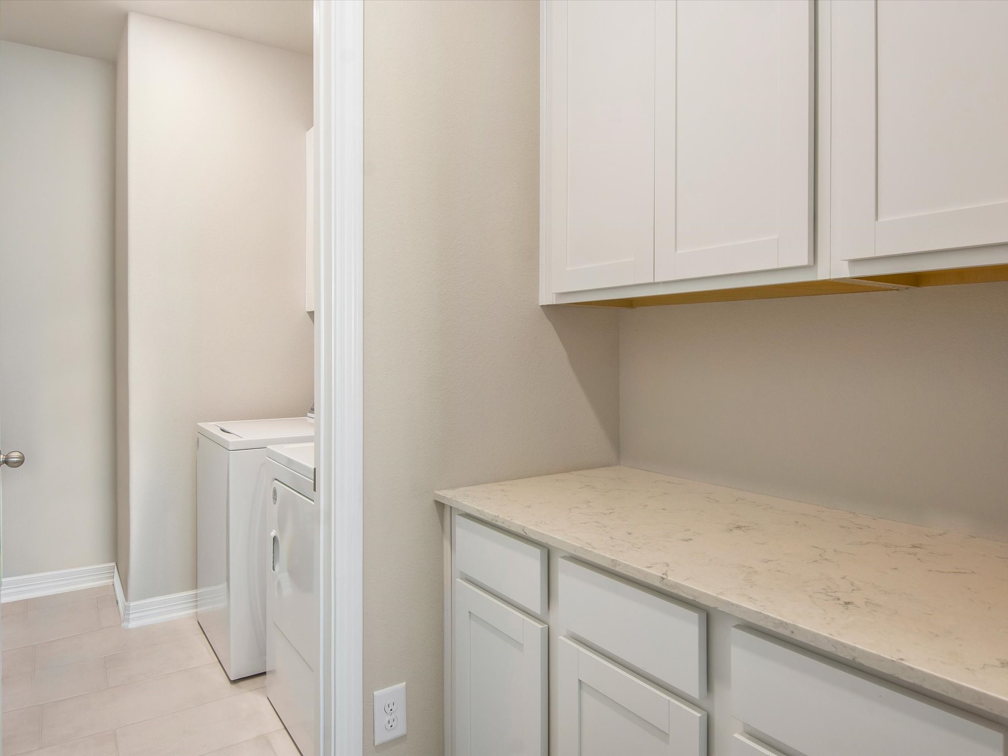 Command center off the garage area and laundry room