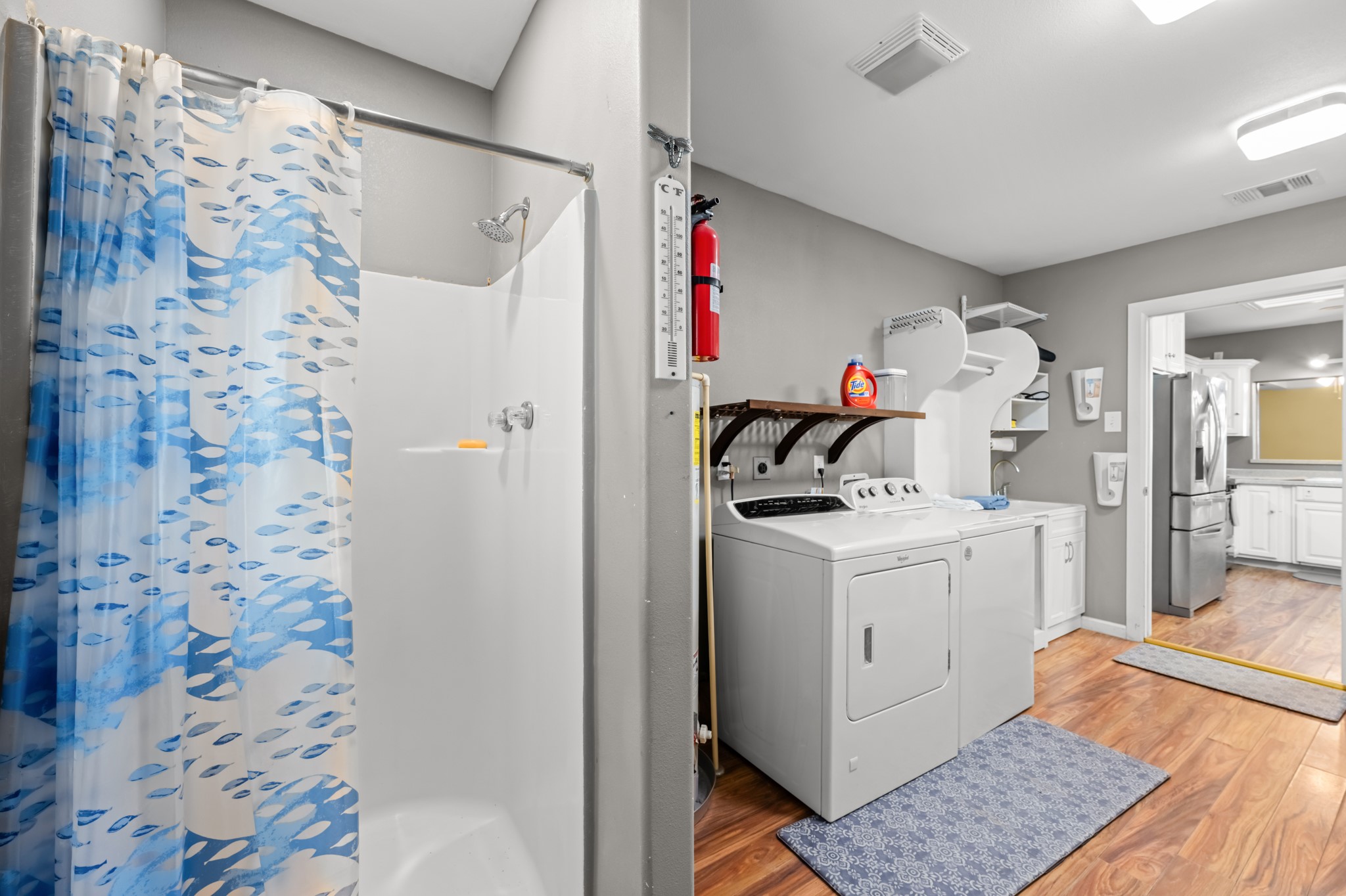 Mud Room w/ Laundry and Bathroom