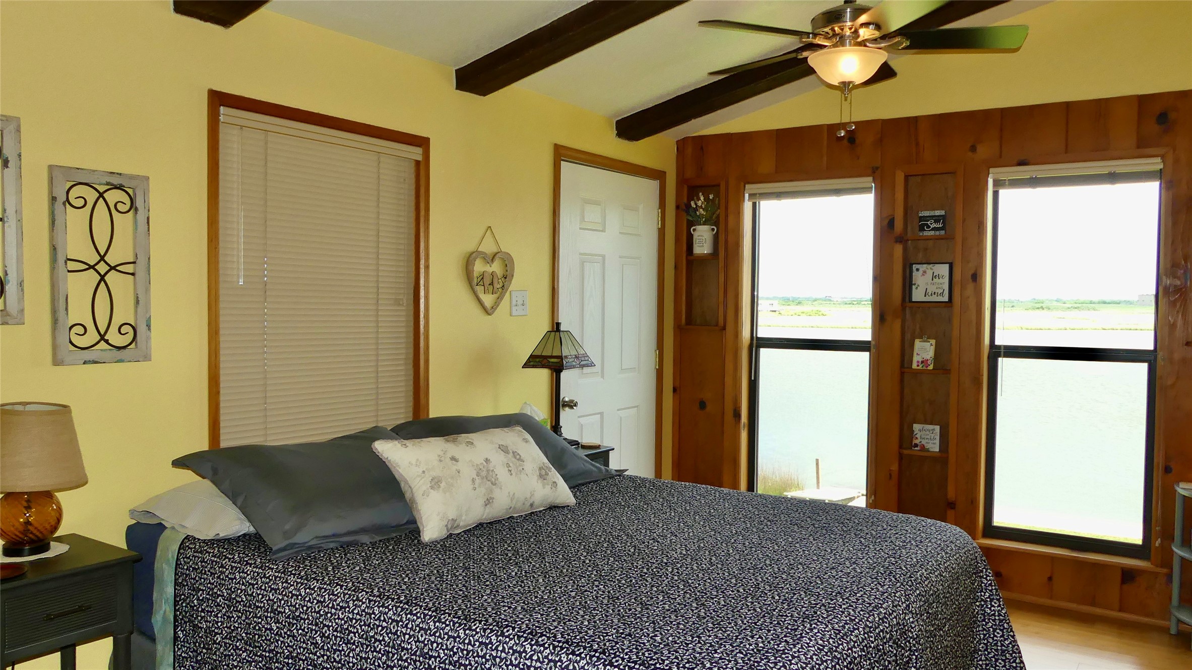 Water views from master bedroom