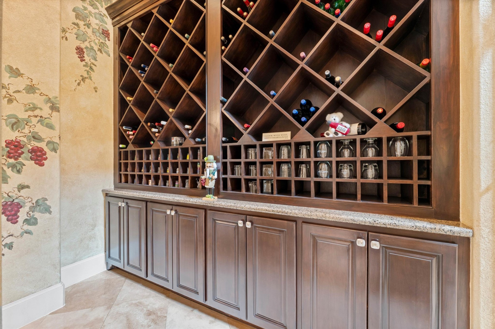 Inside the wine grotto