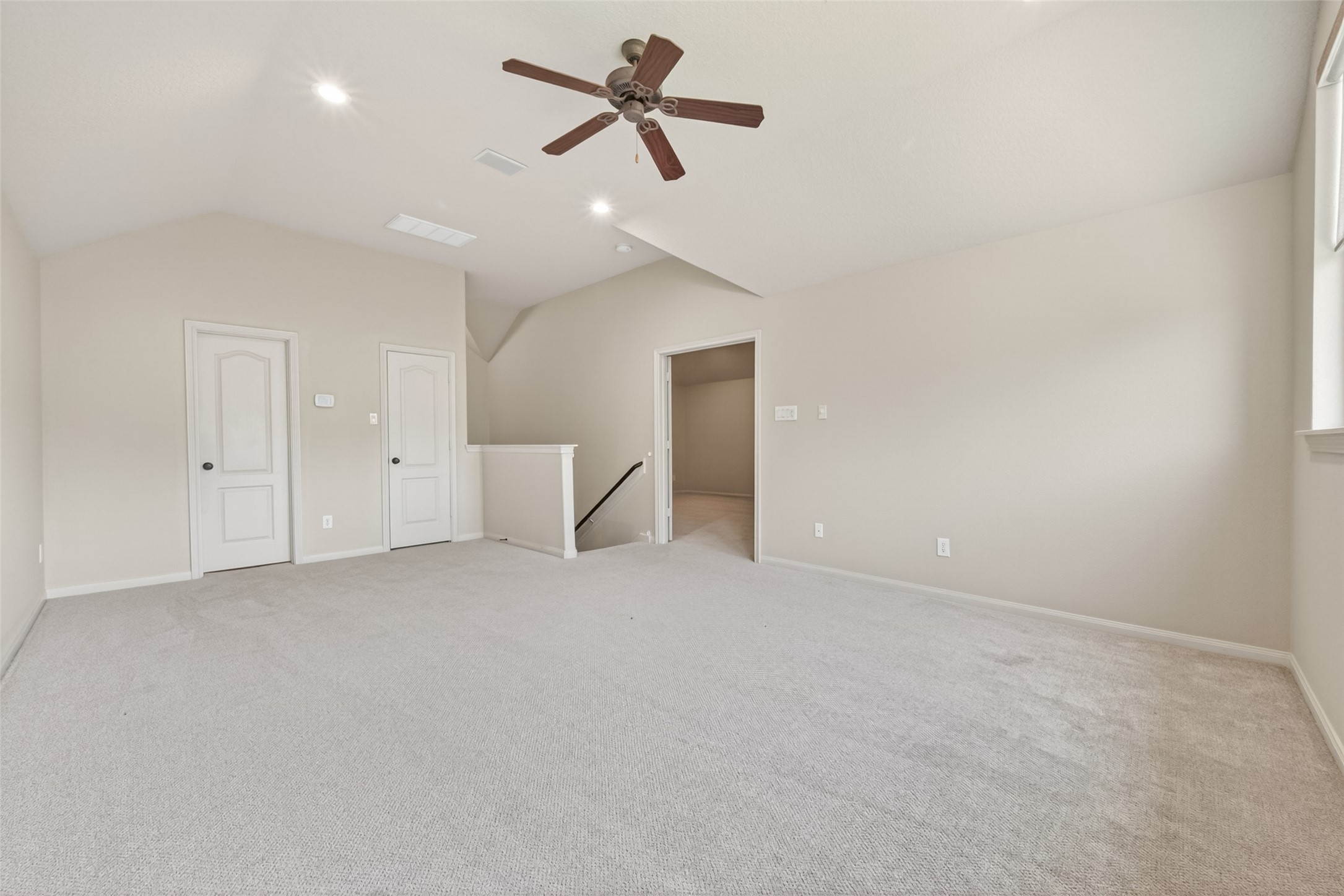 Another view of the upstairs game room