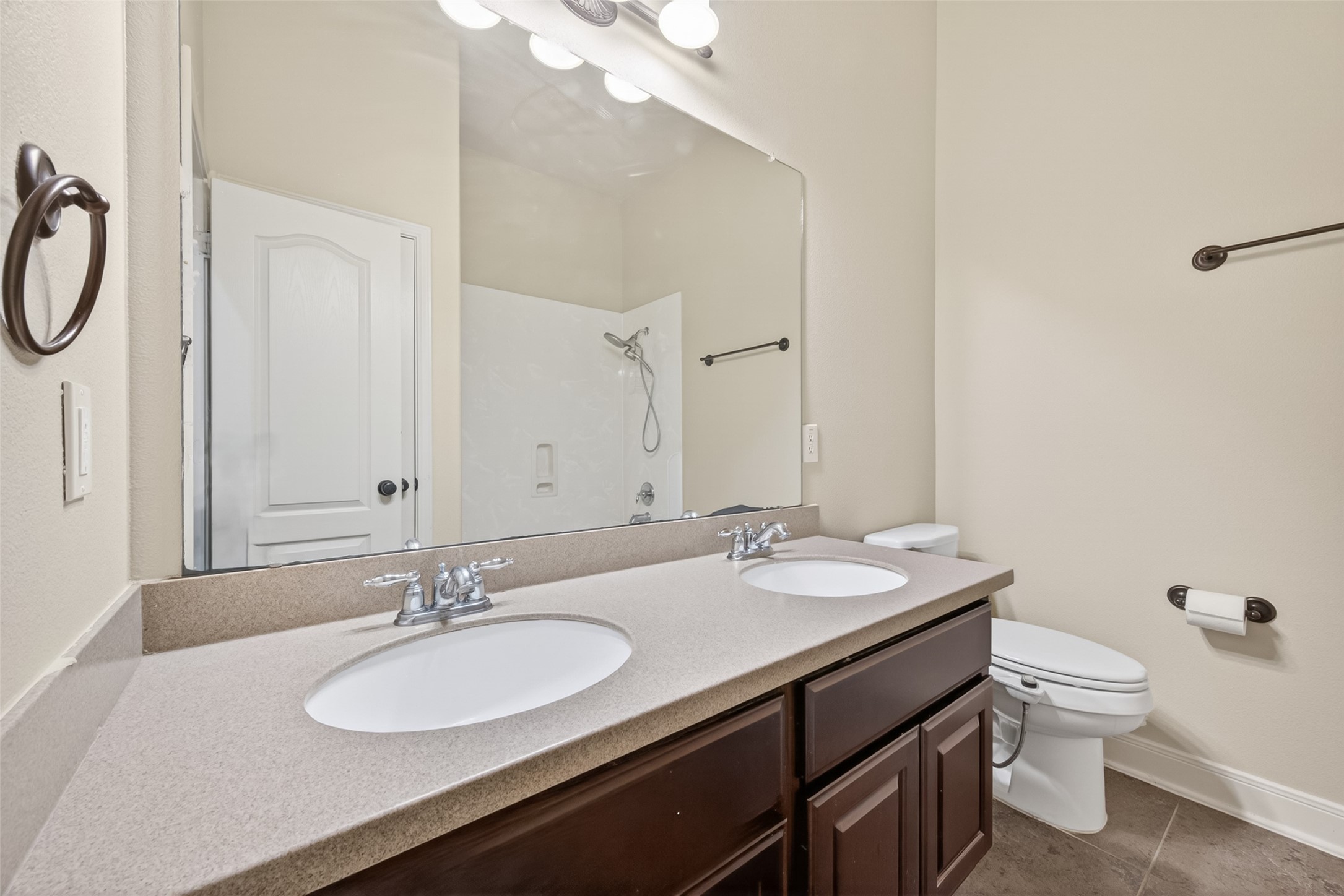 Second bathroom with dual vanities