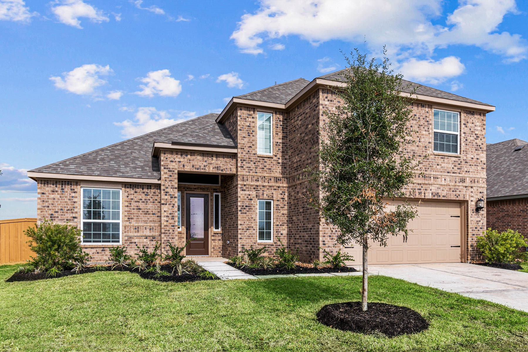 The Marquette Plan by LGI Homes. Completed example being built at 13919 Starboard Reach Drive