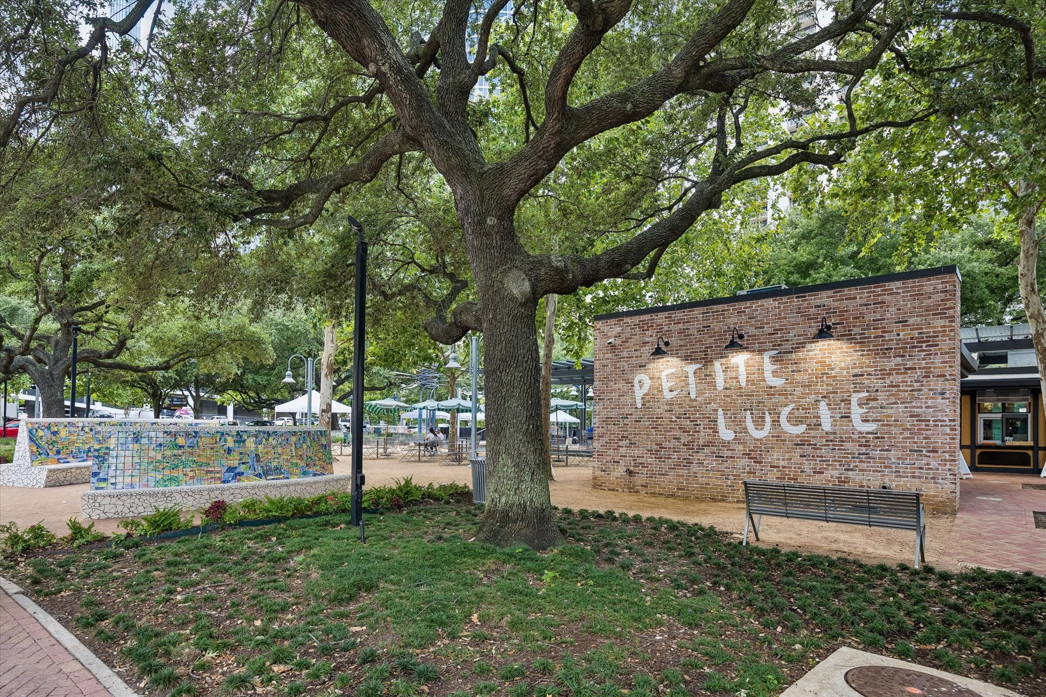 Market square park recently renovated.
