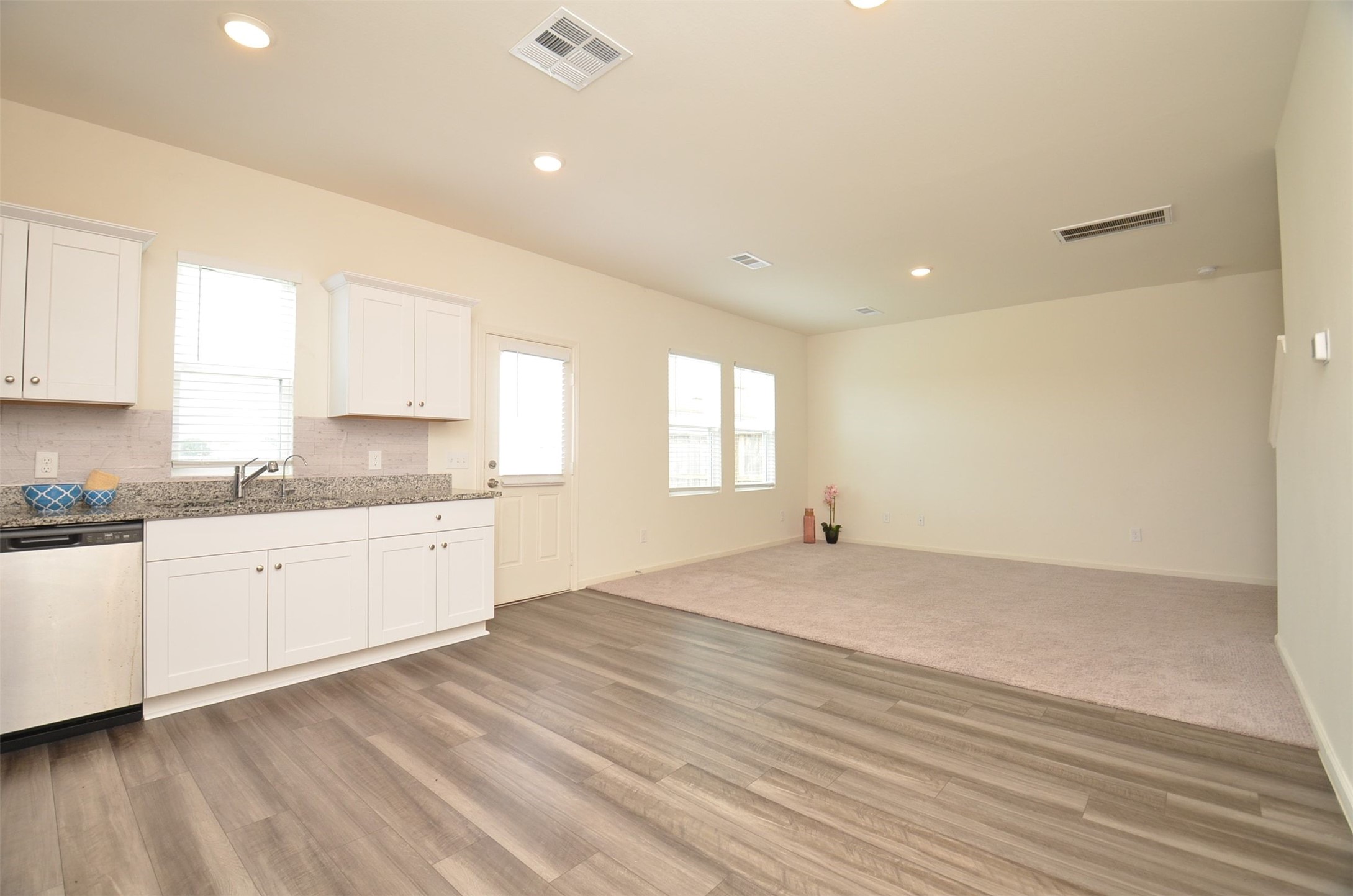 Kitchen to dining and Family Room