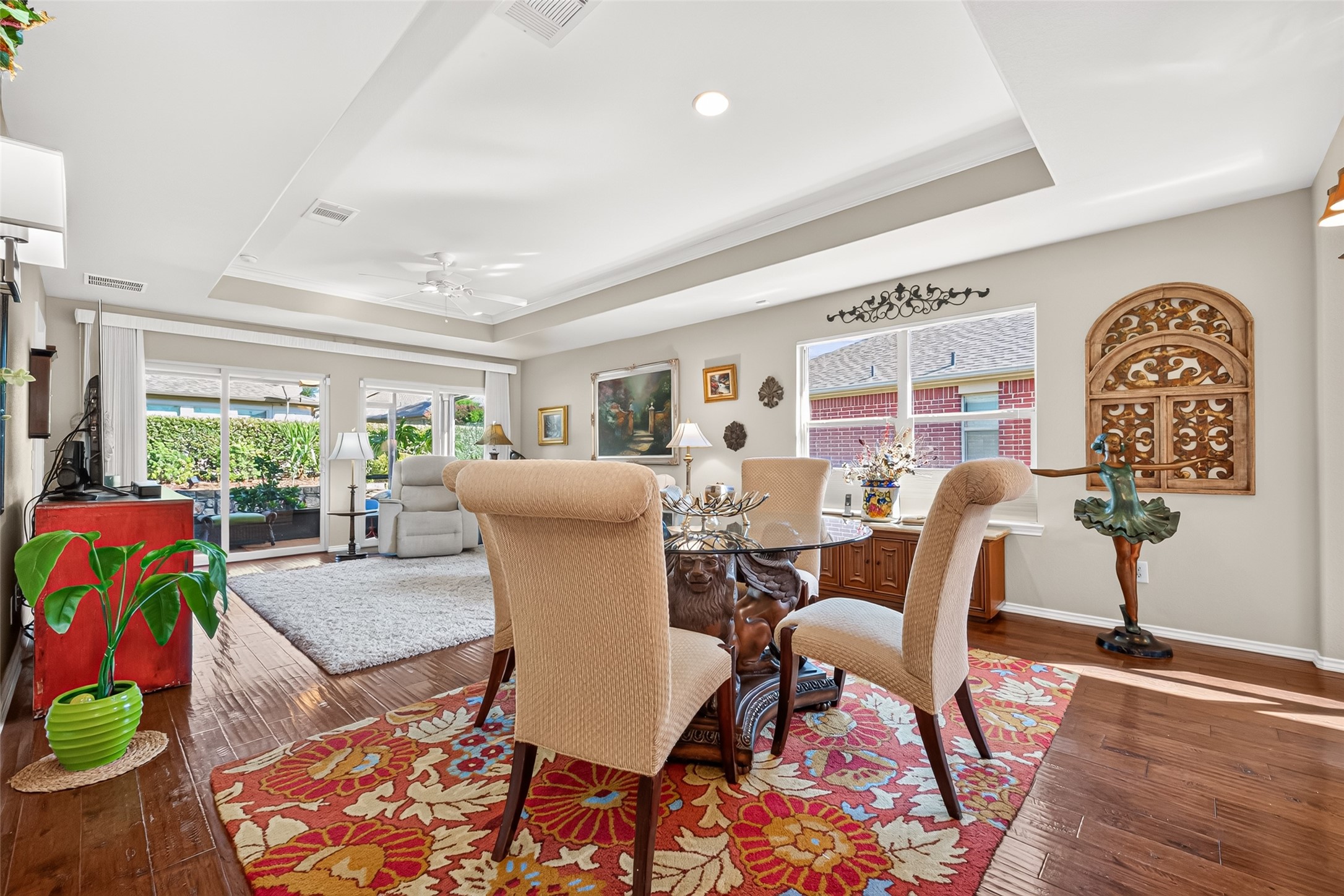 An inviting dining area for everyday meals and special gatherings. An inviting dining area for everyday meals and special gatherings.