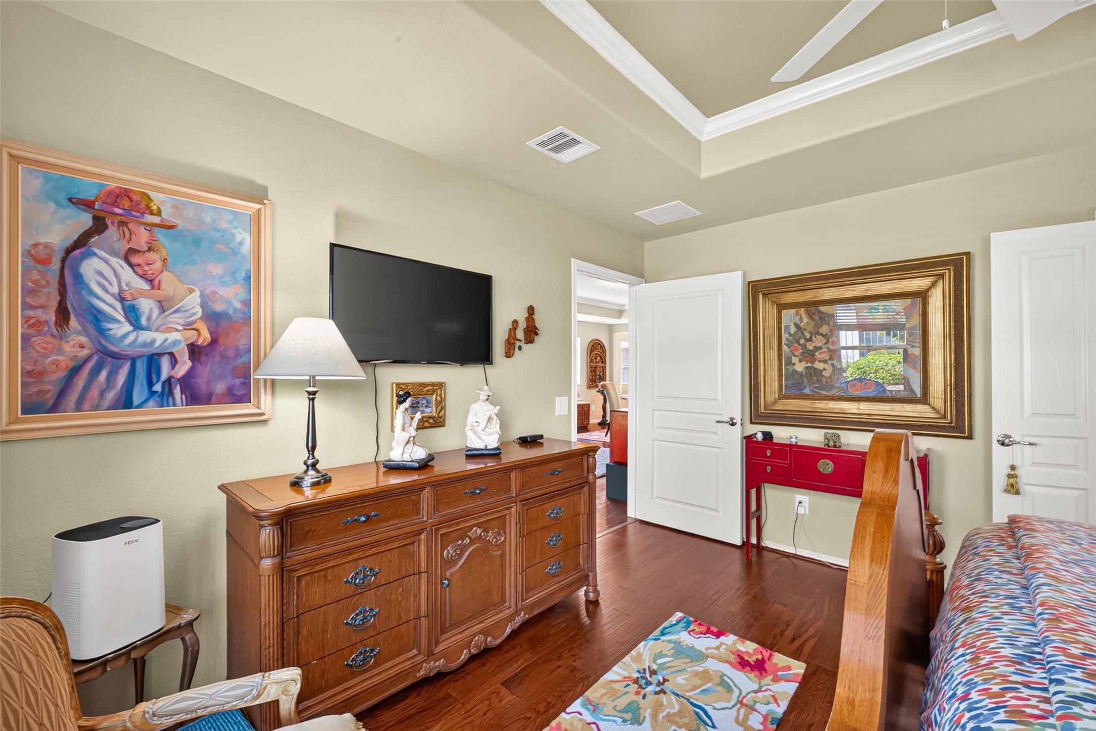 A comfortable primary suite with space to unwind.