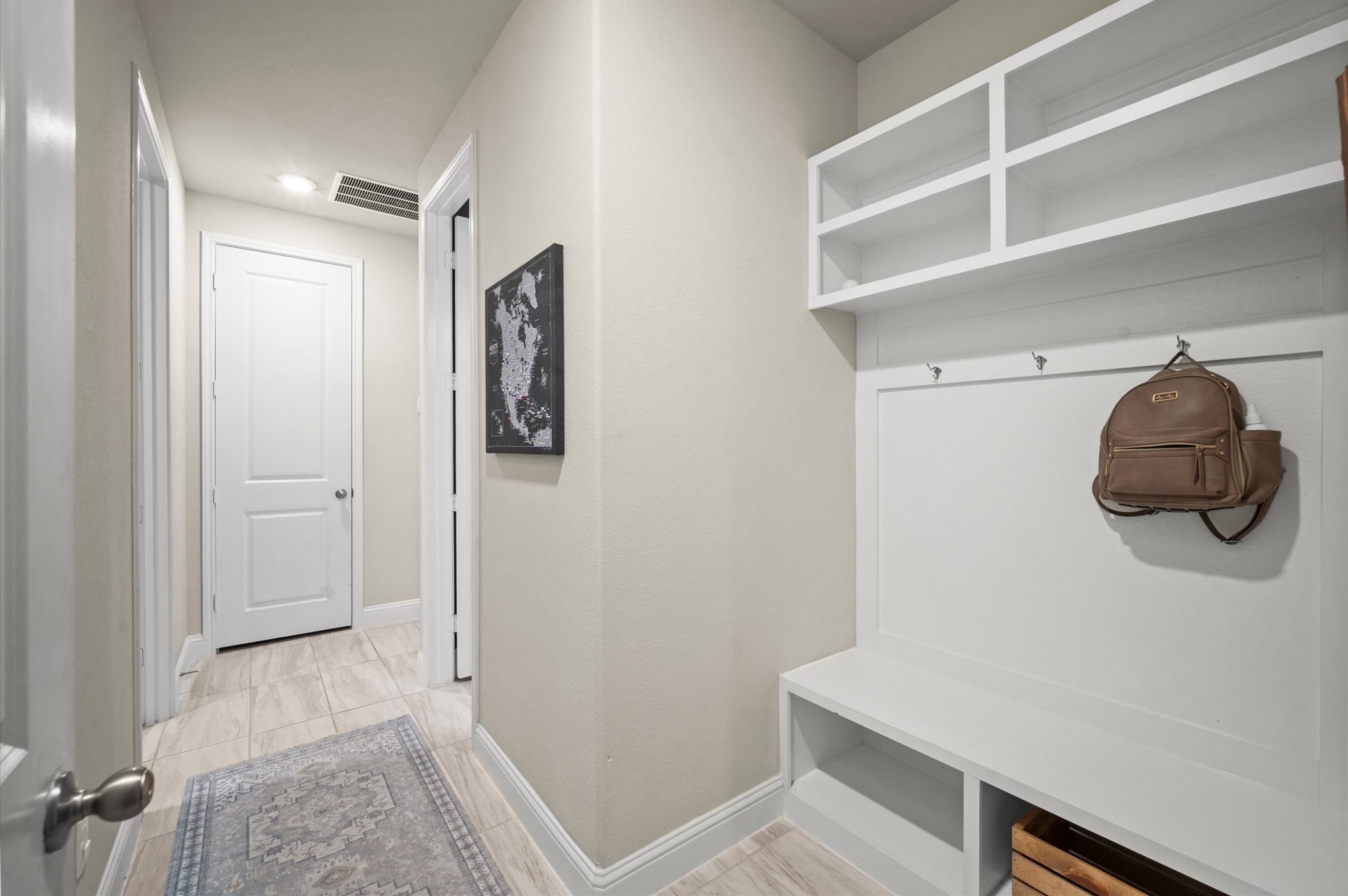 Mud room located off the garage.