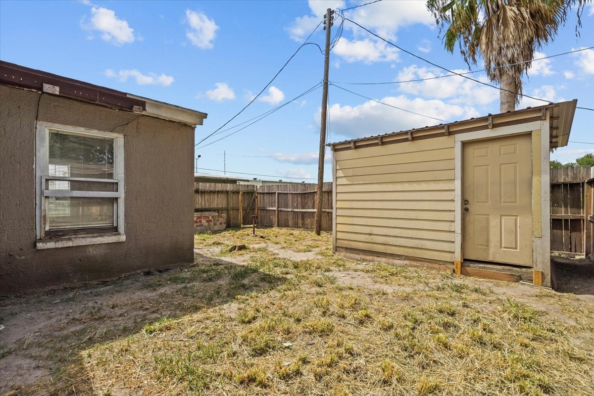 Storage shed in your own private back yard.