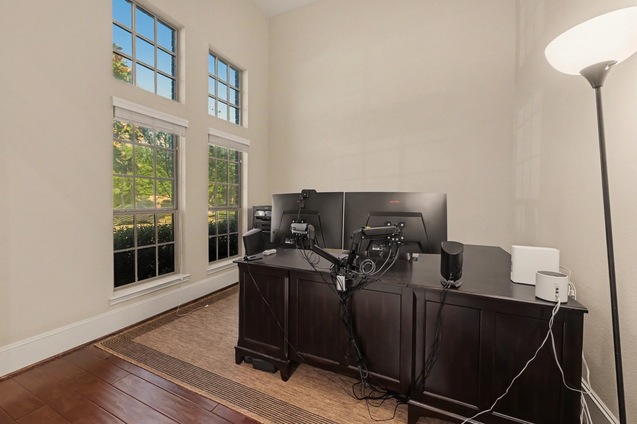 A versatile space filled with natural lightperfect for a home office, cozy den, or additional sitting room. The choice is yours!