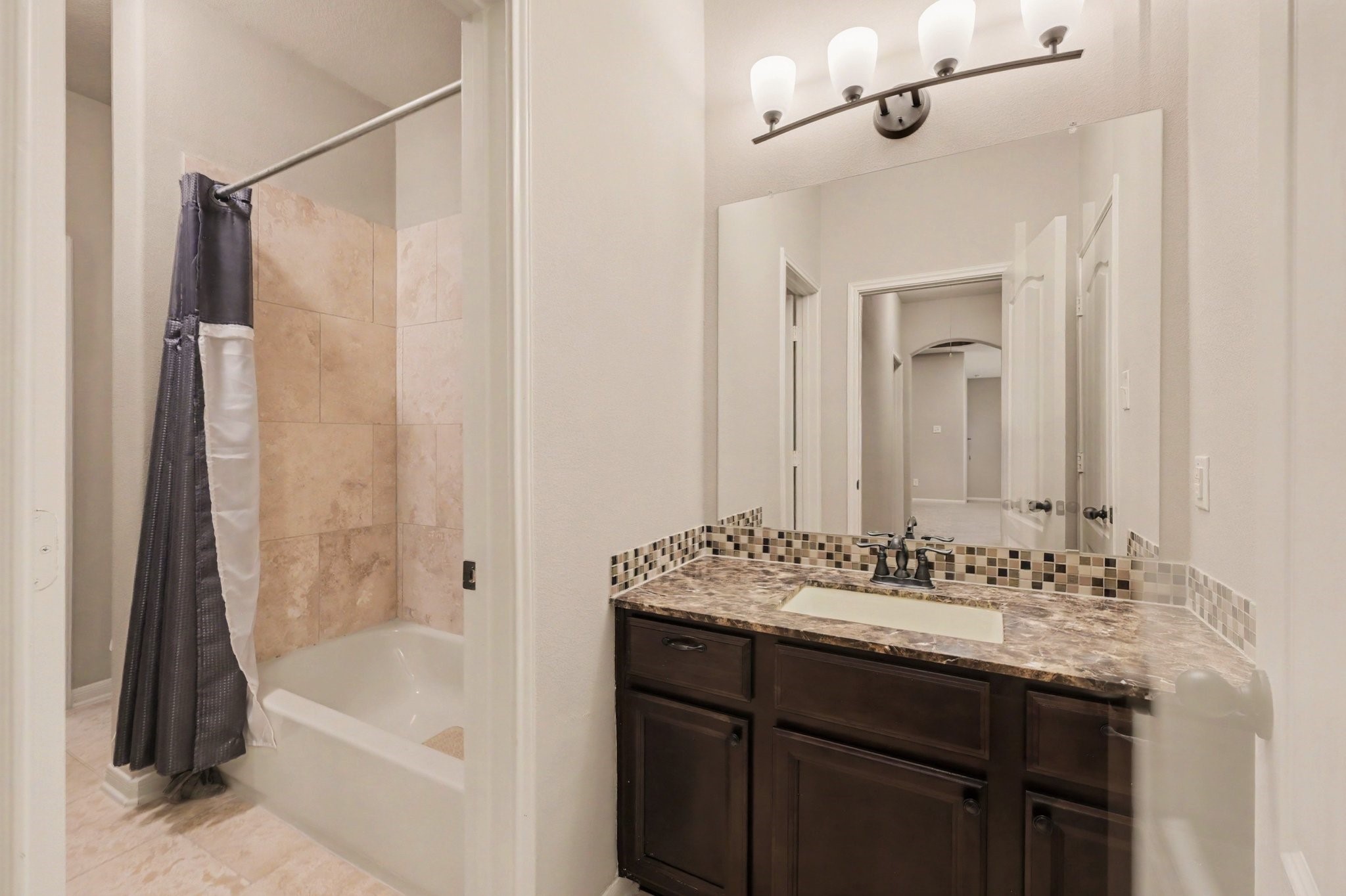 The upstairs Jack-n-Jill serving the two secondary bedrooms