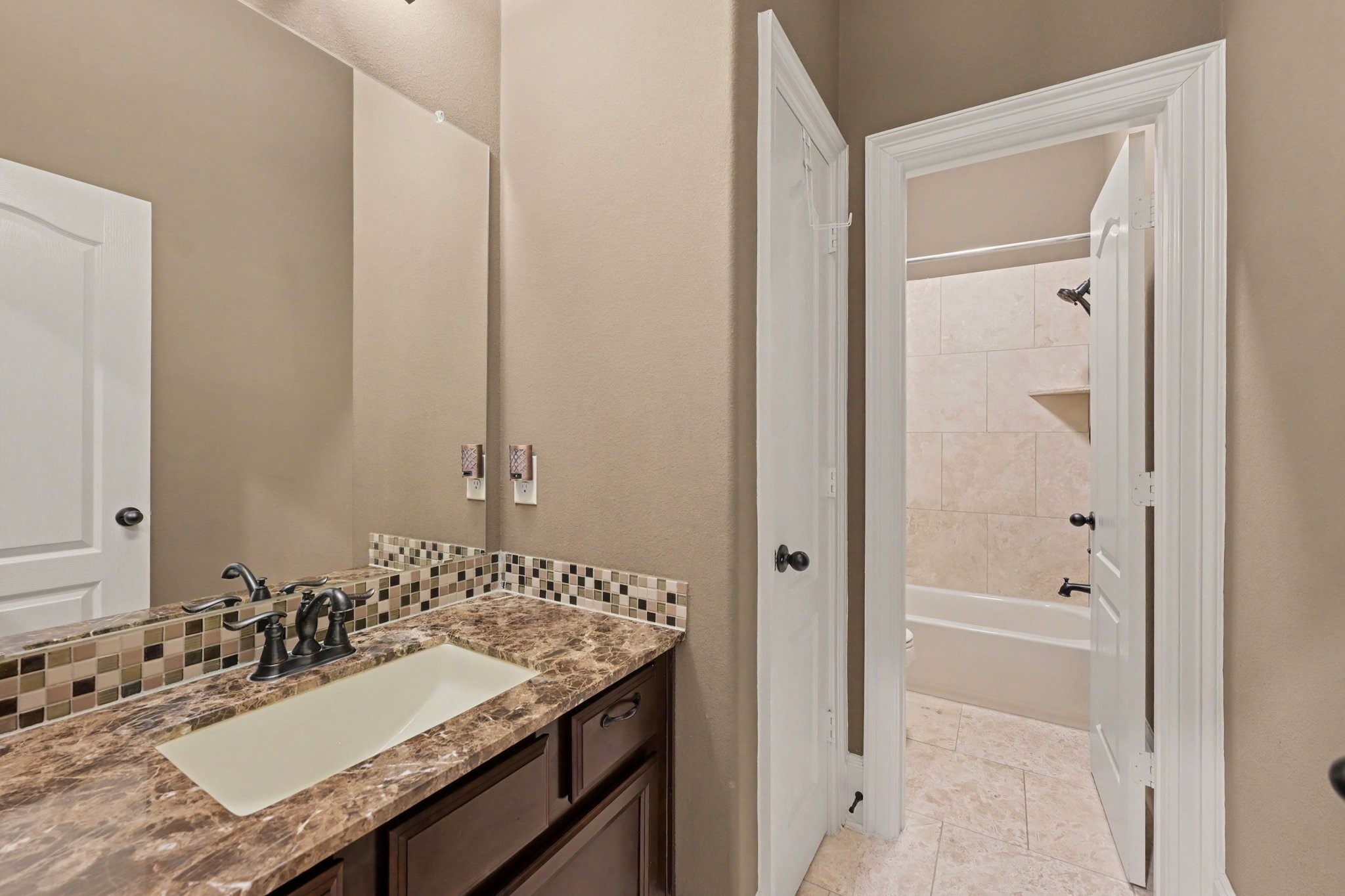The downstairs bathroom for guests