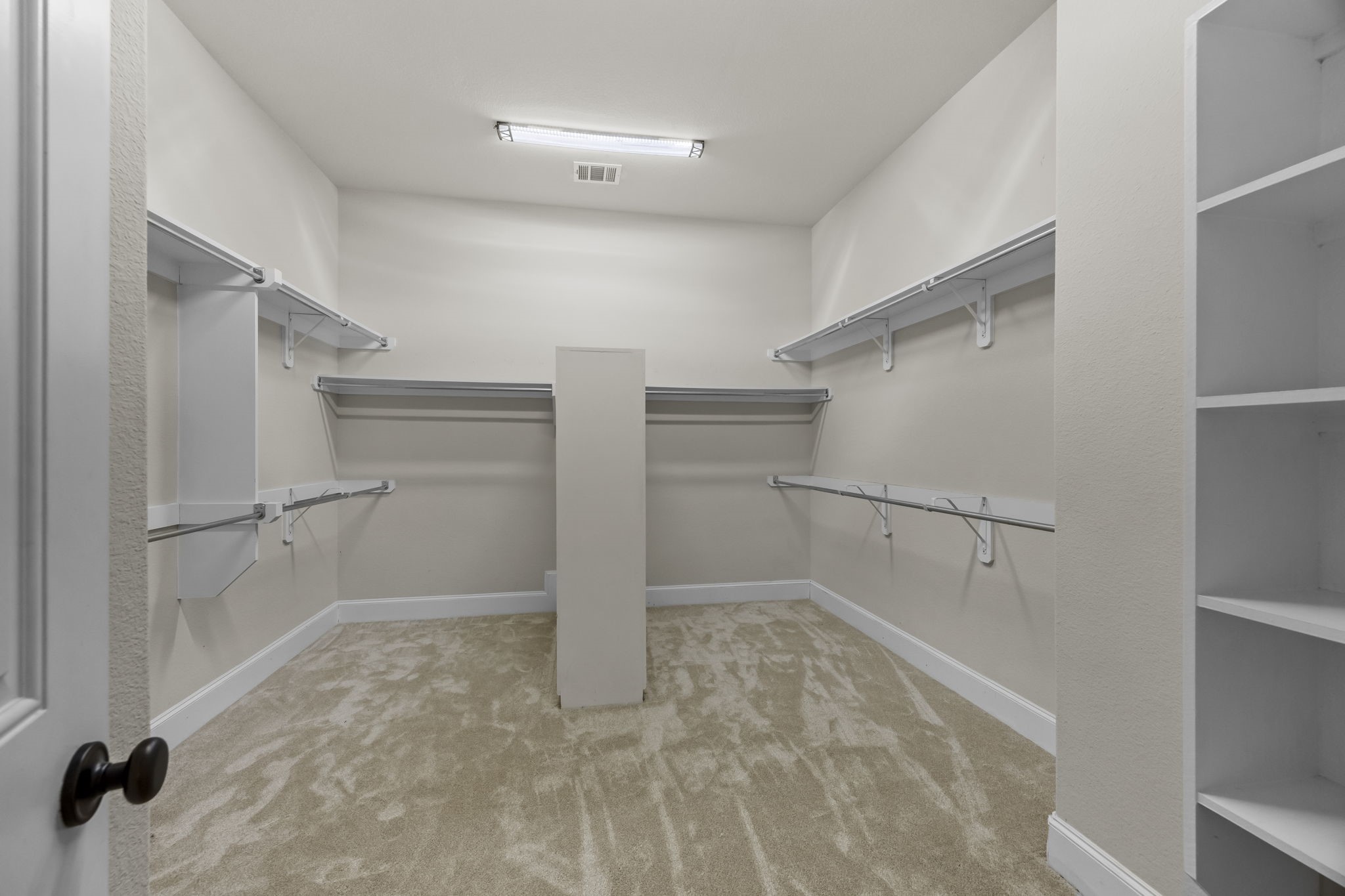 Primary Closet offers so much space and organization options!
