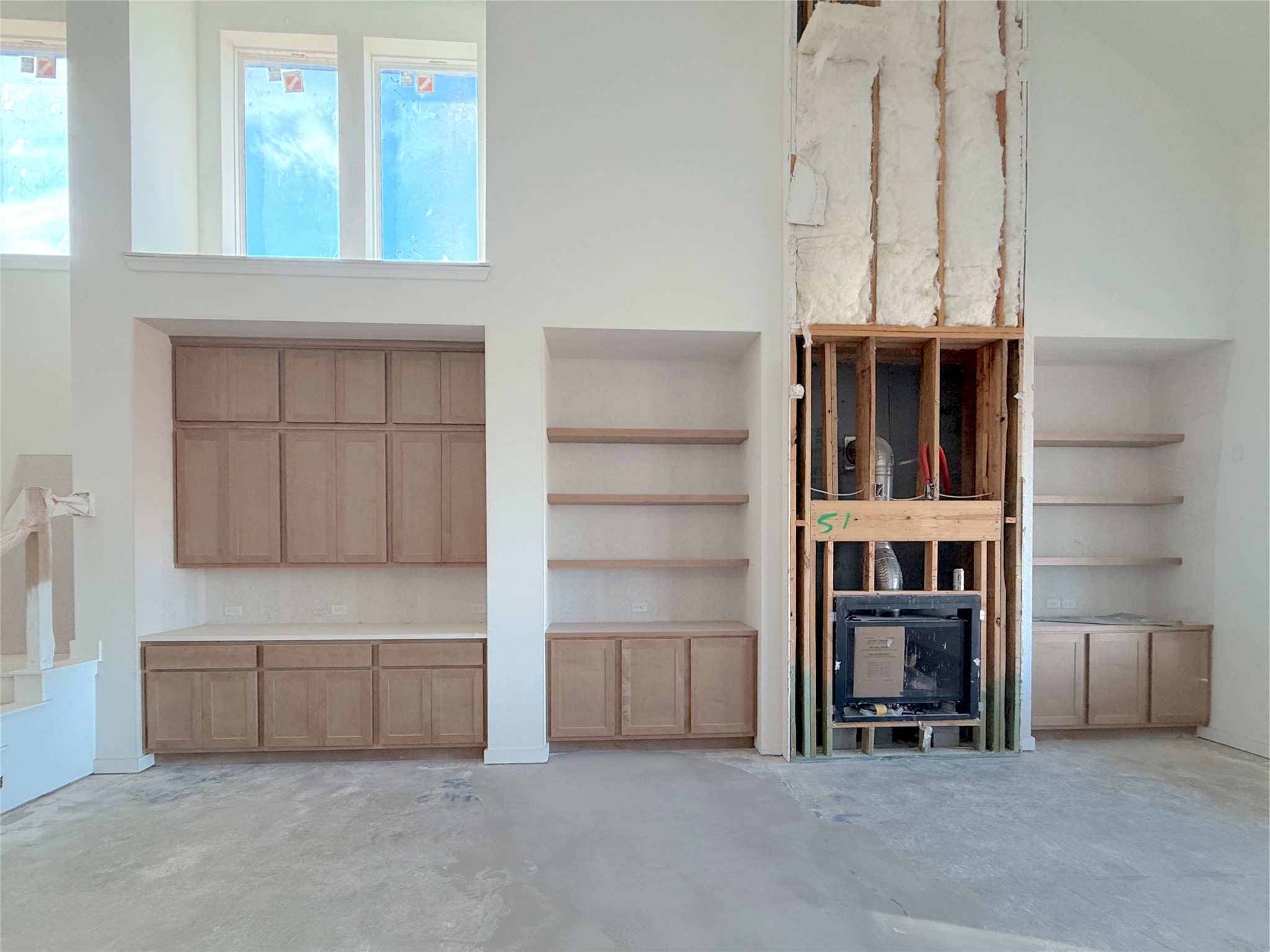 Hutch area in front of dining room for more functionality