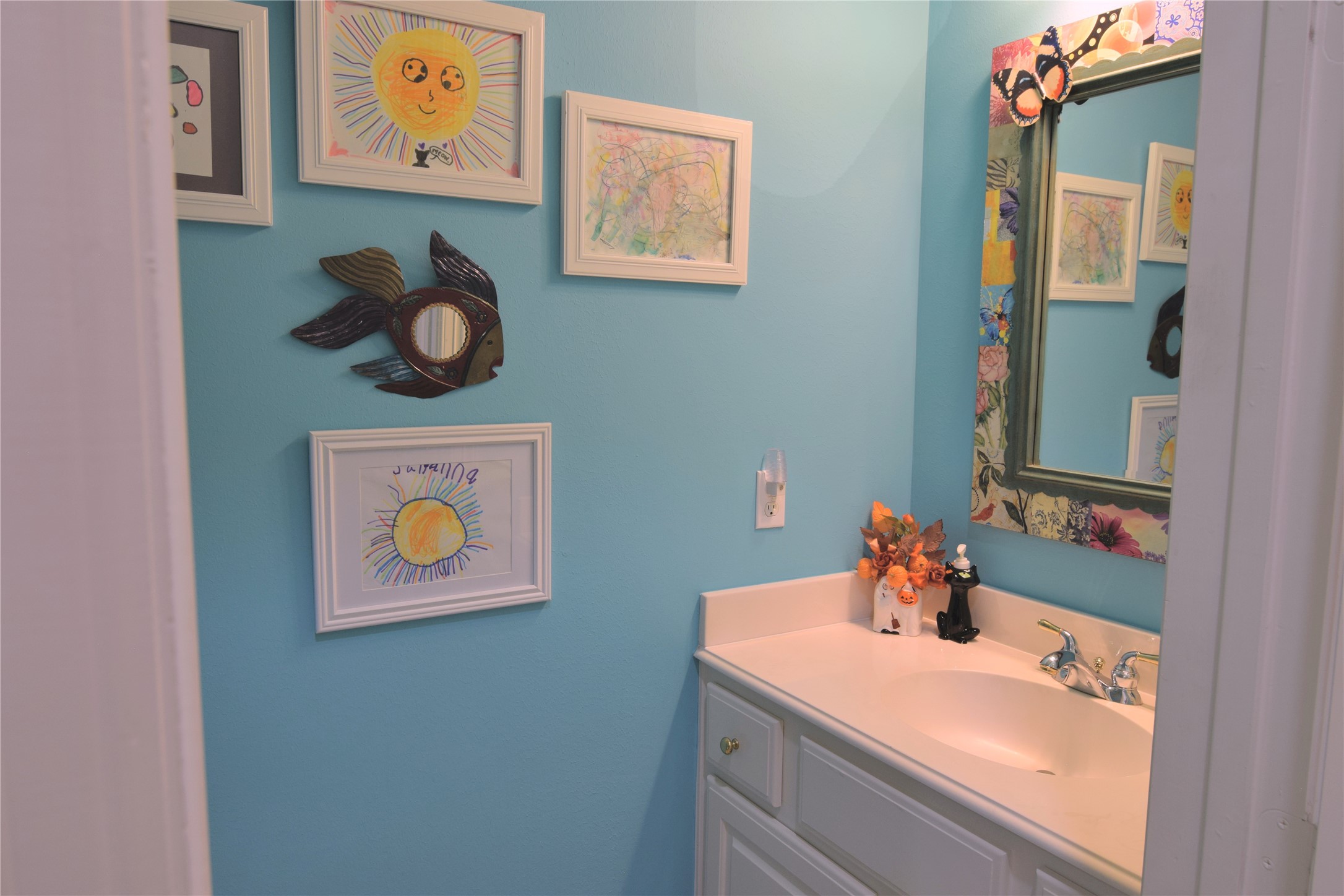 One of two Powder Rooms