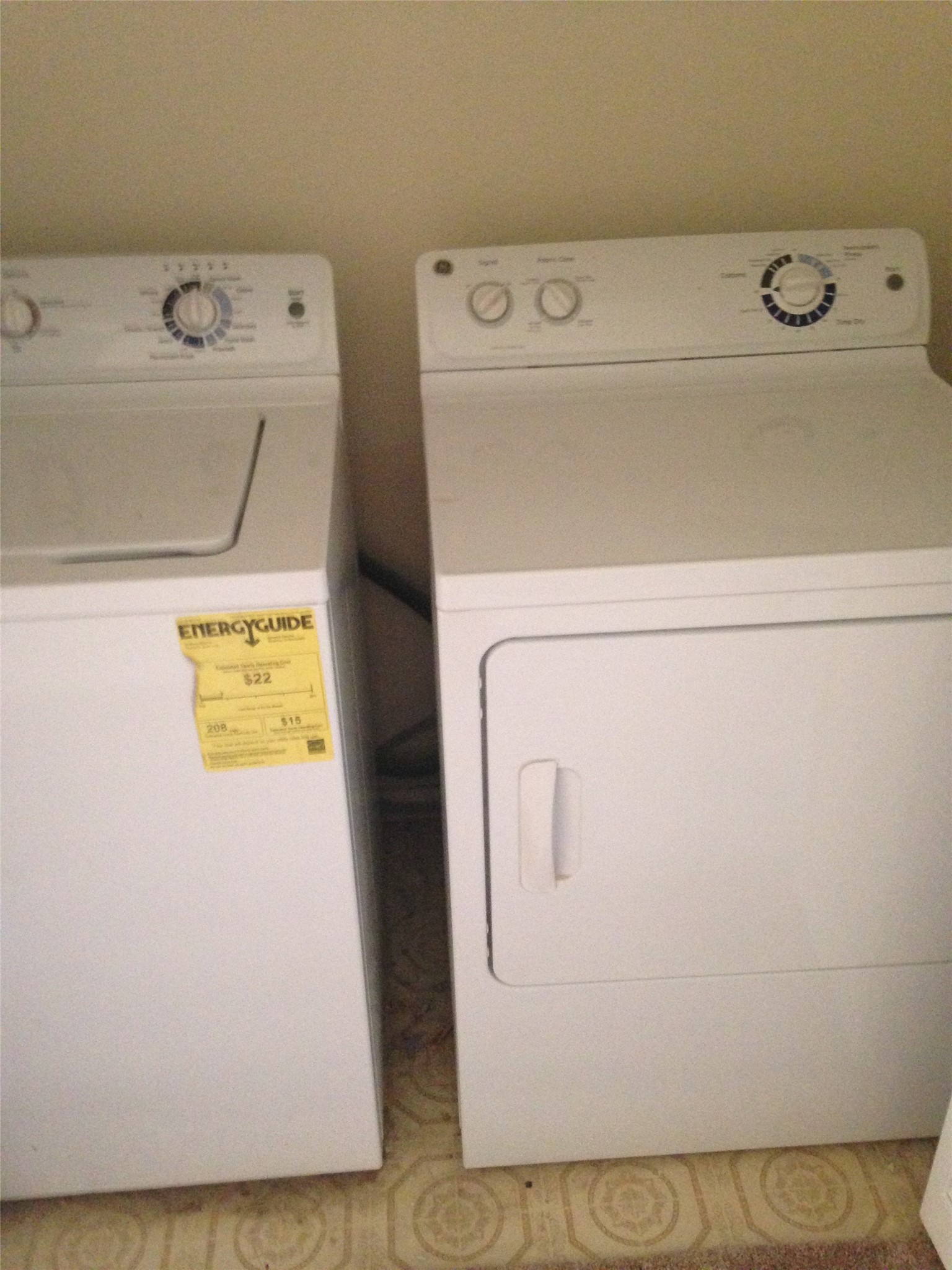 Washer and Dryer