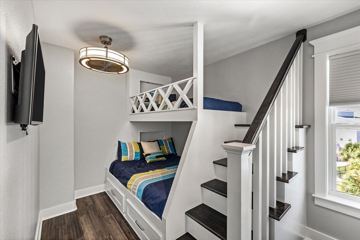 4th bedroom bunk nook. Kids love this!