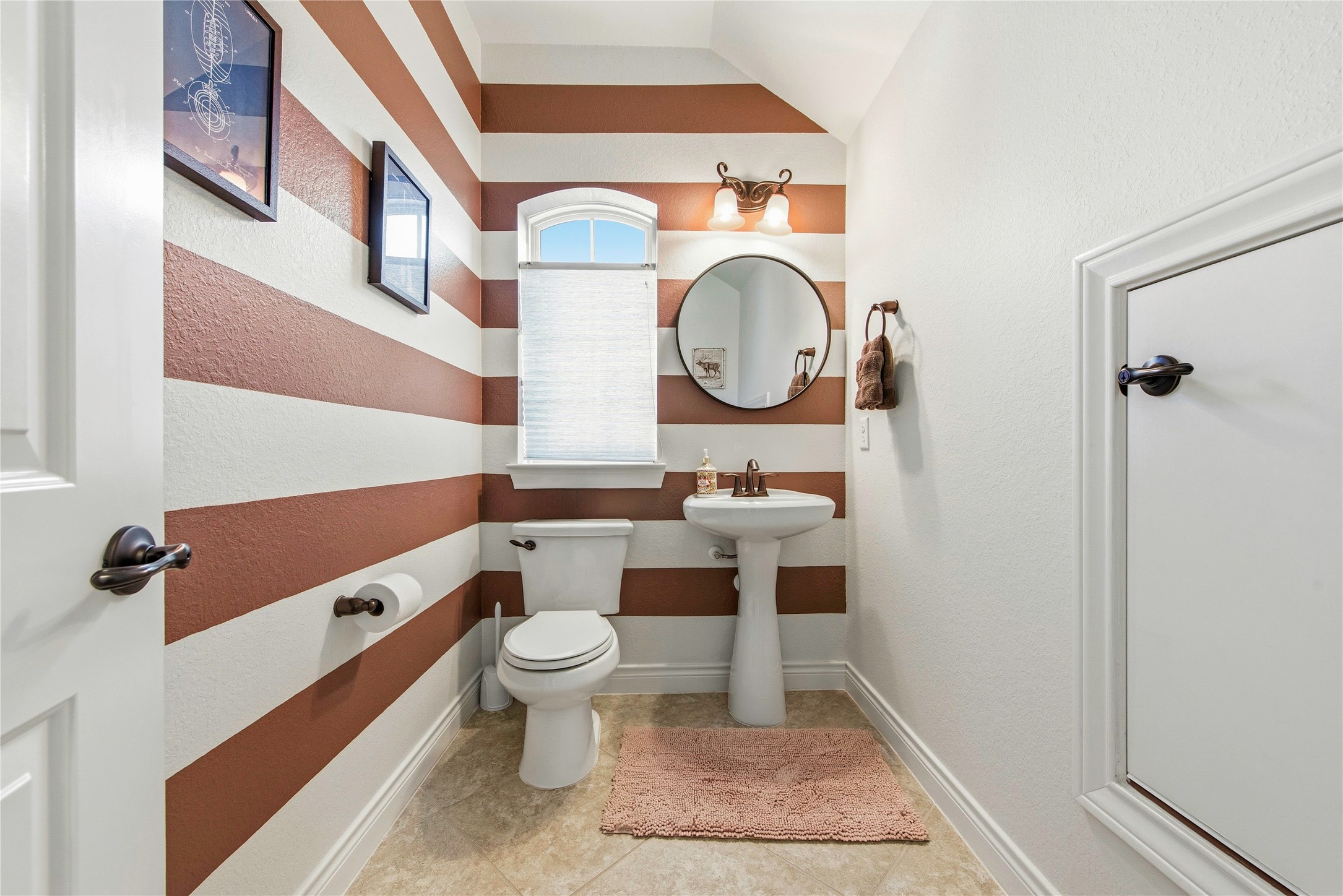 Additional half bathroom on the second floor.