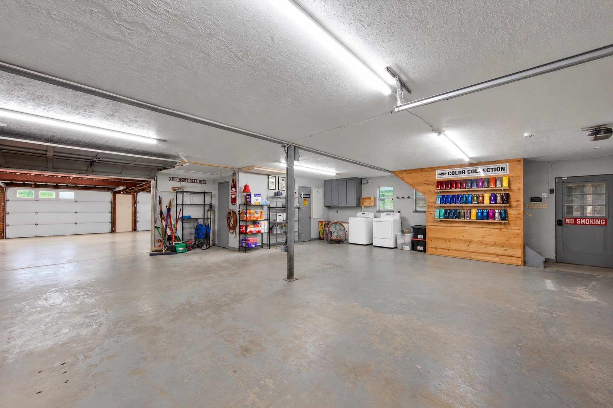 Another view of the garage.