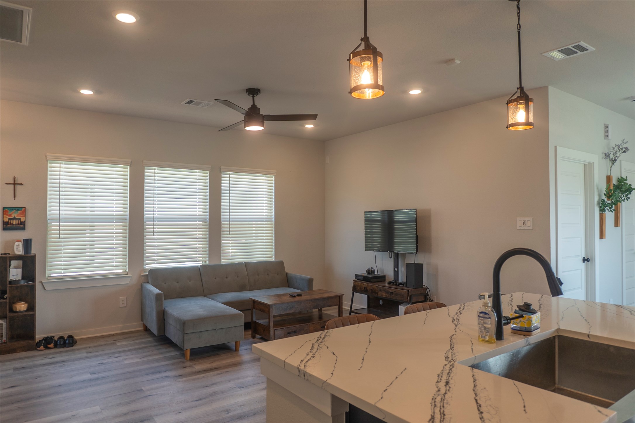 View of Living Room from kitchen
