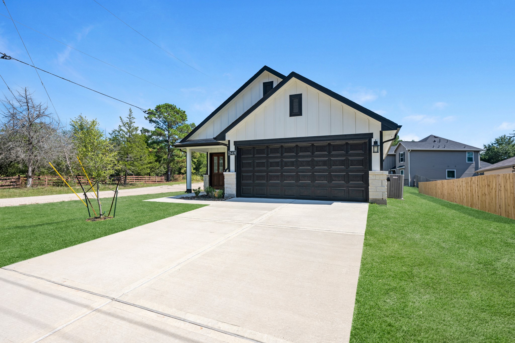 Situated on a private corner lot with no neighbors on one side!