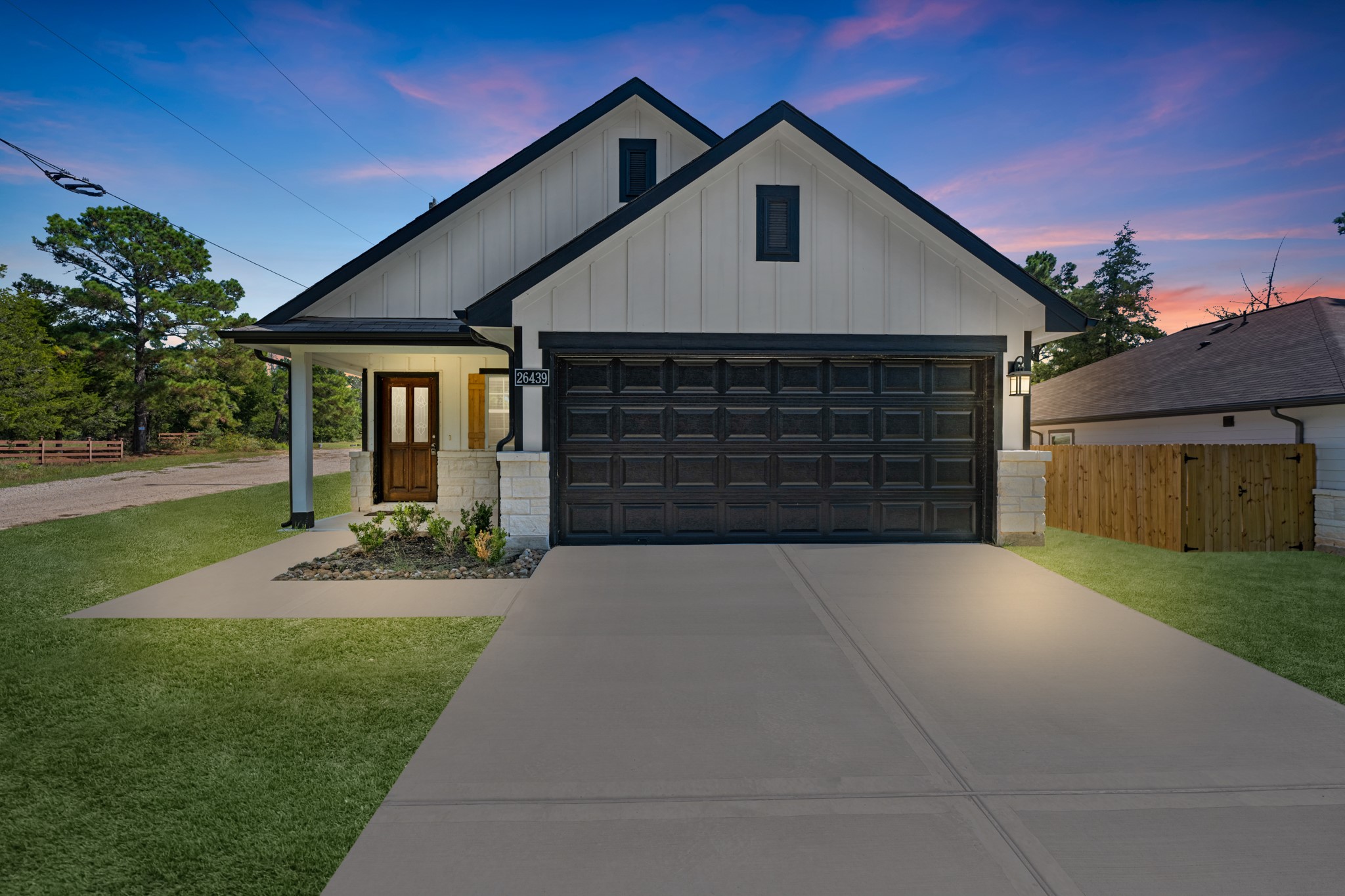 Gorgeous curb appeal on this new construction home in Hempstead!