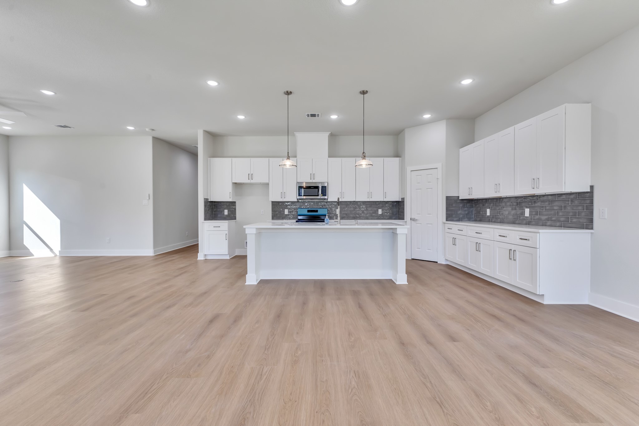 Spacious Kitchen and Living Area