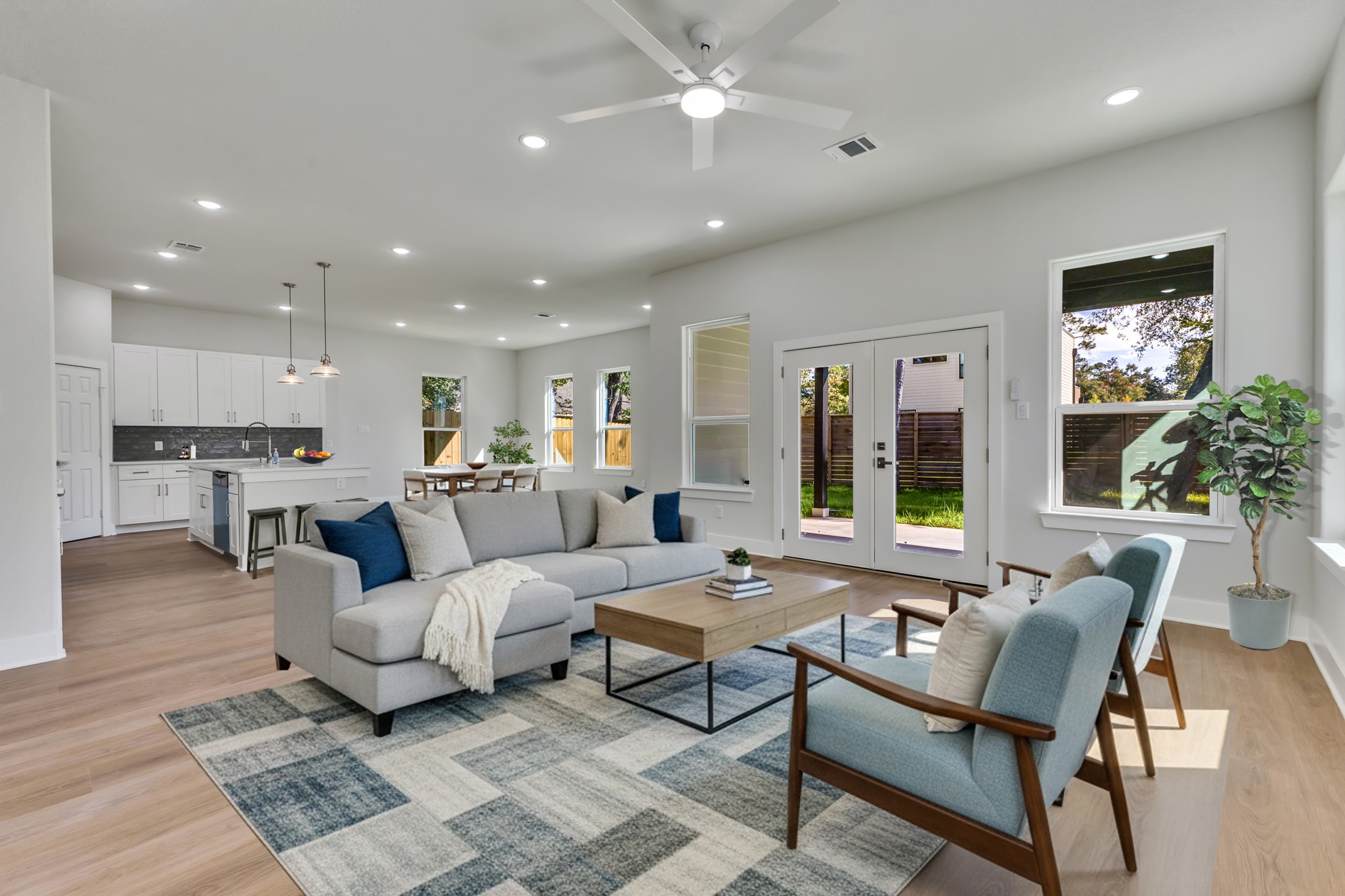 Open-Concept Living Room Virtually Staged Open-Concept Living Room Virtually Staged