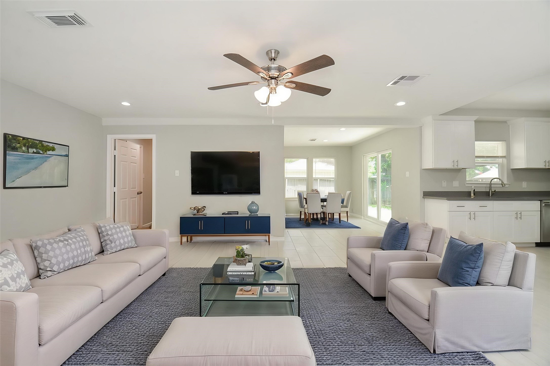Living room has the perfect canvas for your decorative desires.