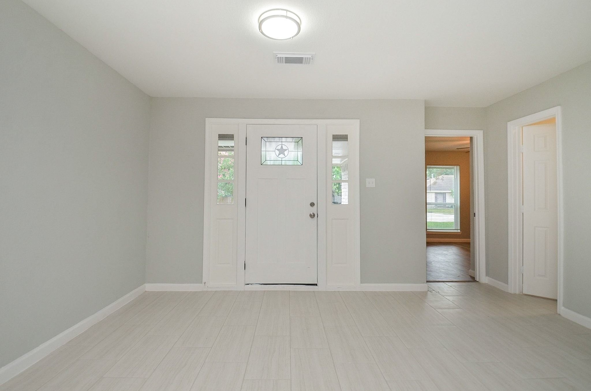 Walk into this spacious entryway.