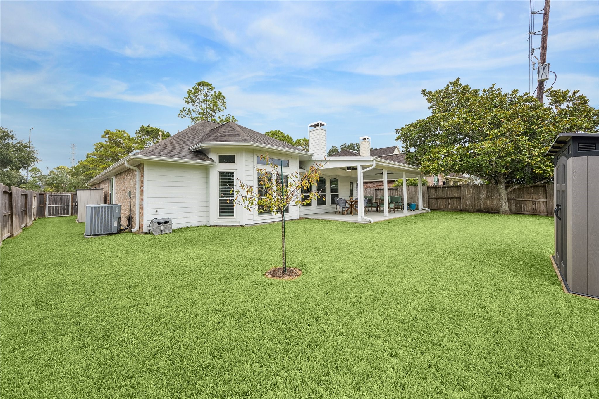 Privacy, space, and serenity! With no back neighbors, this beautifully maintained backyard offers a peaceful setting to relax, entertain, or simply enjoy the outdoors. The perfect finishing touch to a truly exceptional home!