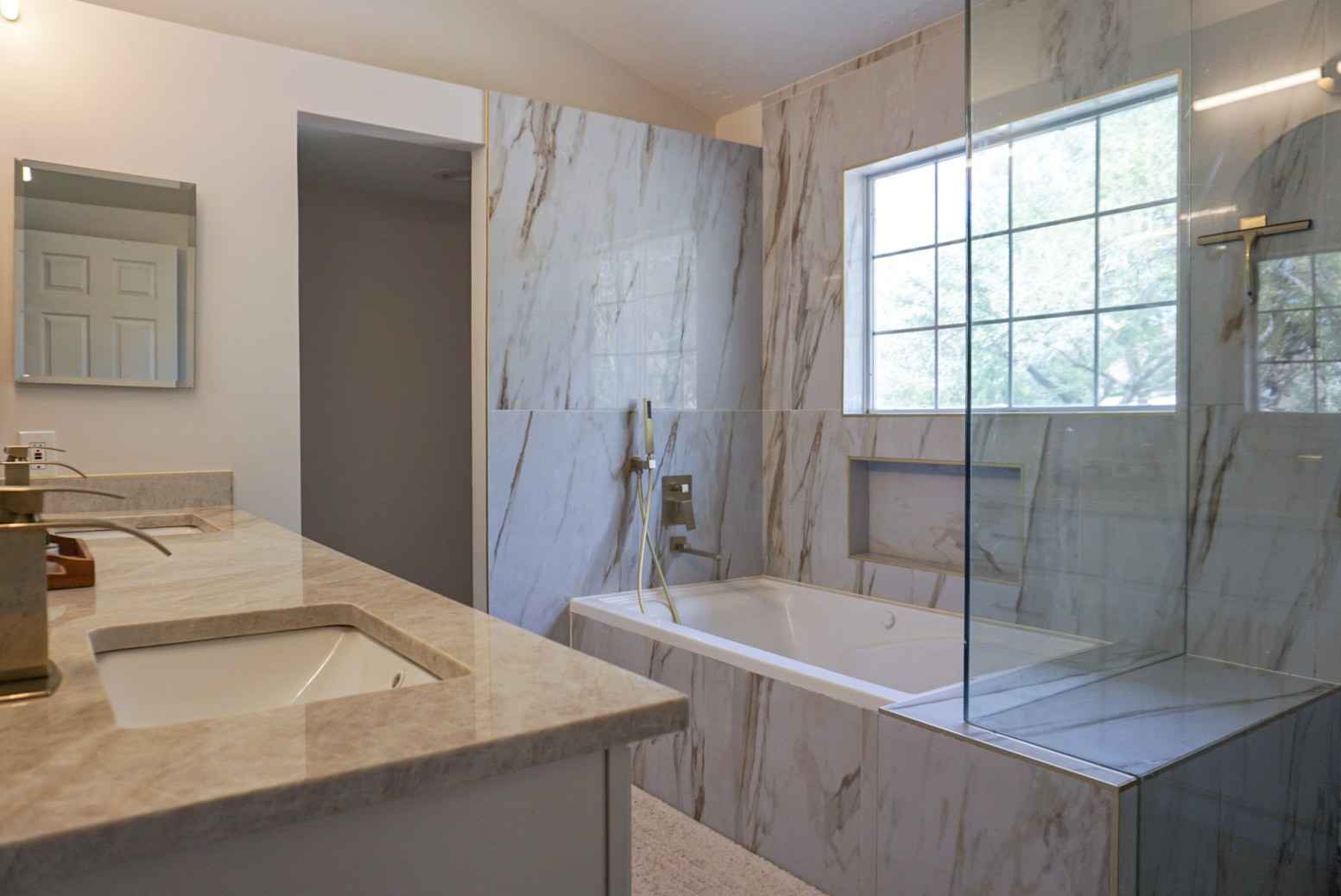 Another angle of the primary bathroom