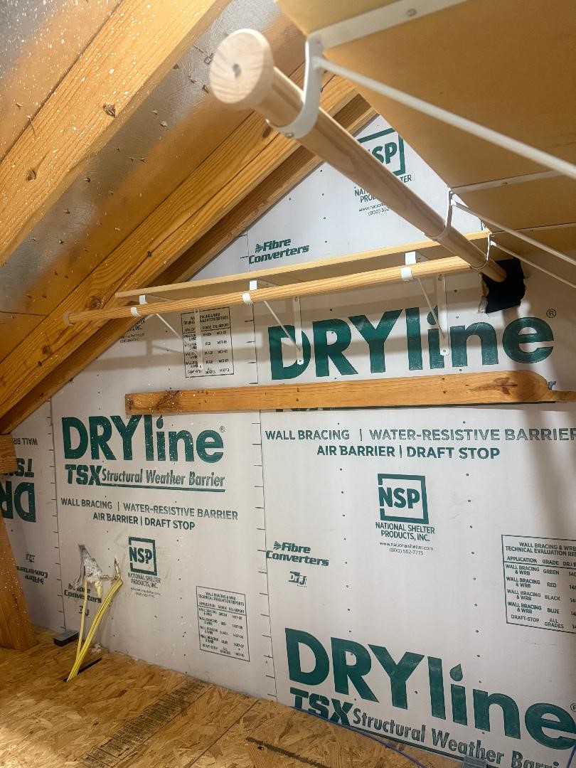 One last look at the walk-in attic. Plenty of storage space here!