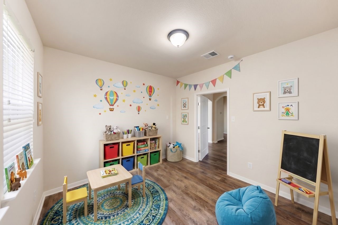 Flex Room's location makes this space ideal for a first floor game room Flex Room's location makes this space ideal for a first floor game room