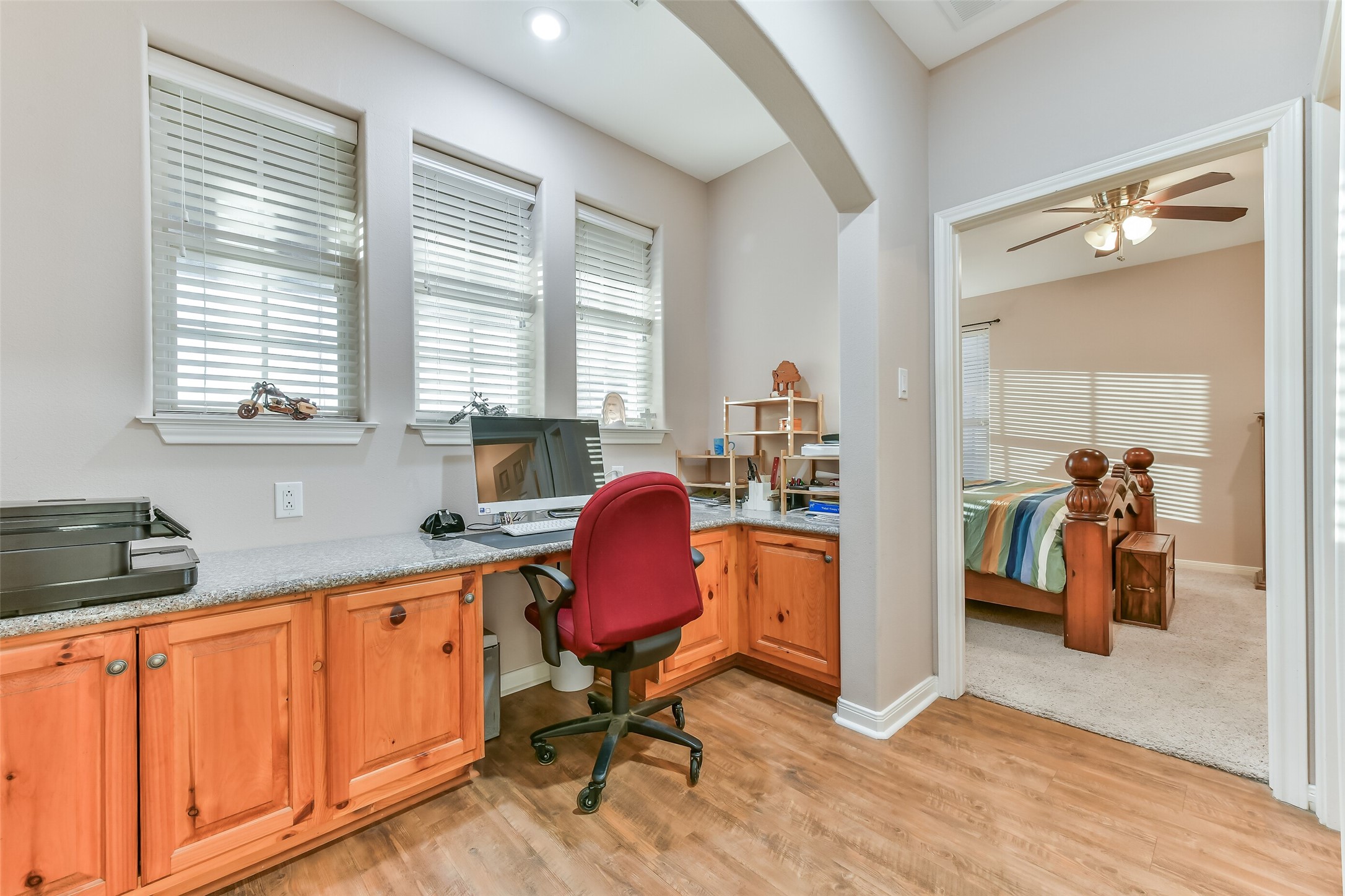 Office by the kitchen