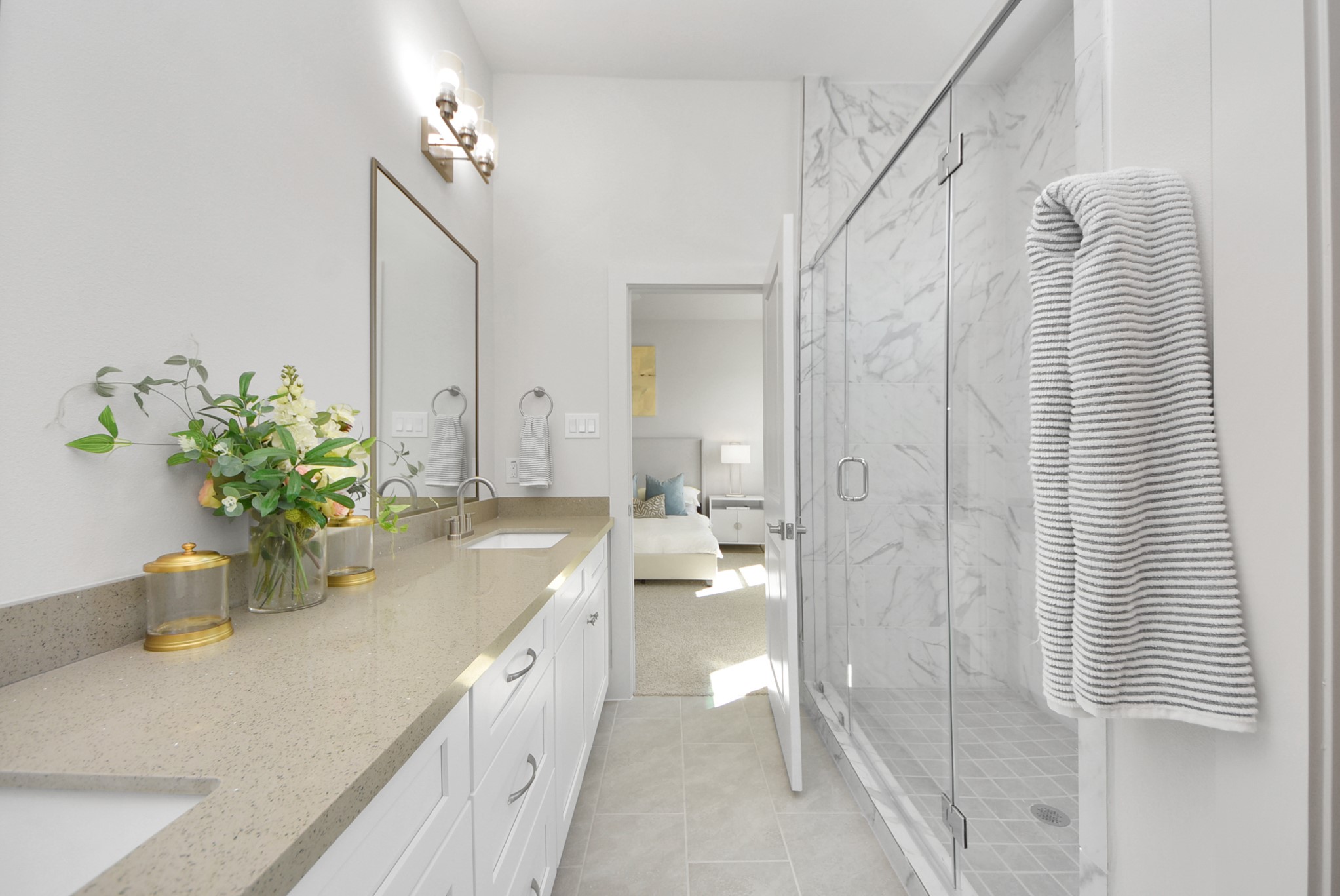 Primary bathroom on the second floor of 5222 Edgewood St