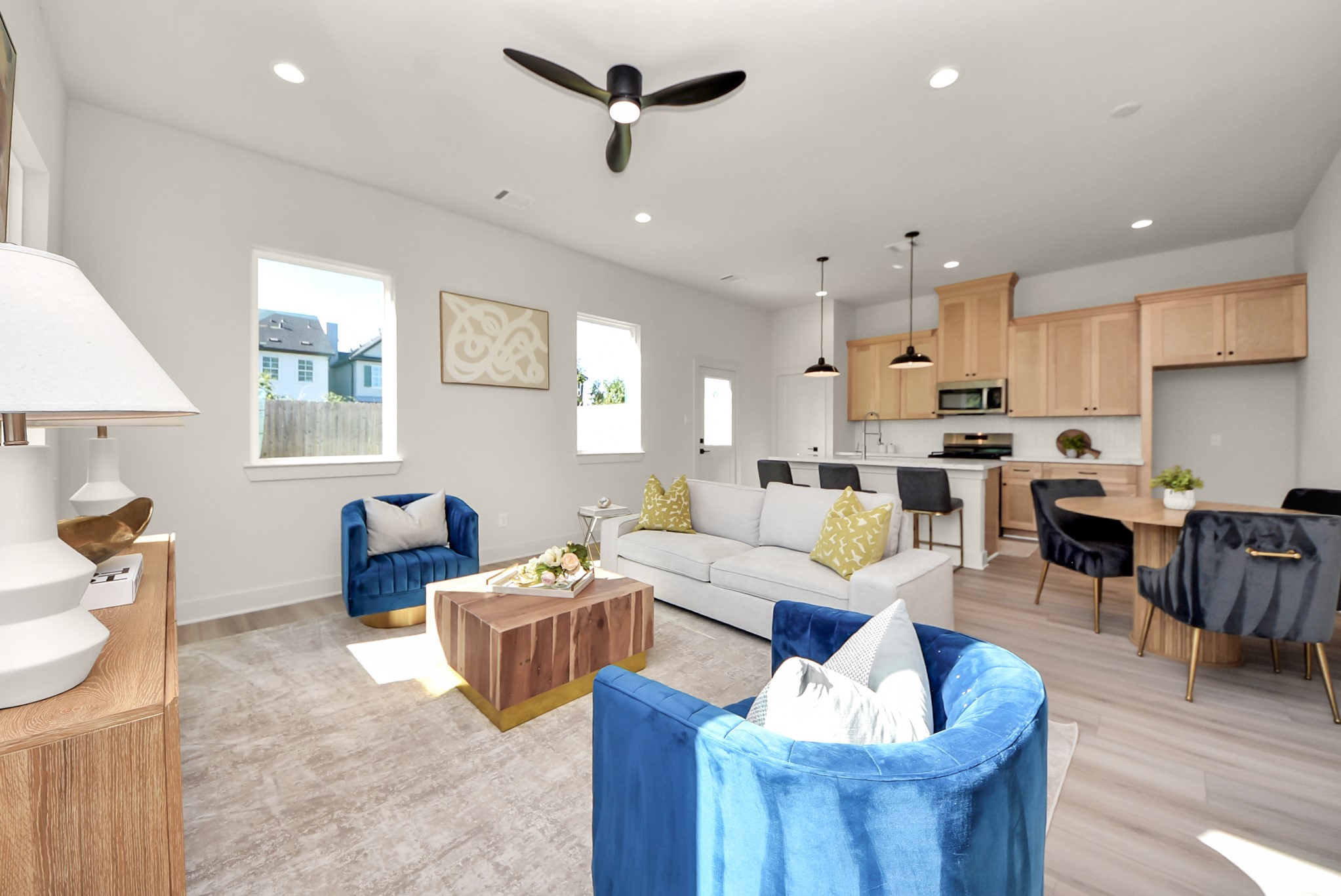 Living room on the first floor of 5224 Edgewood St