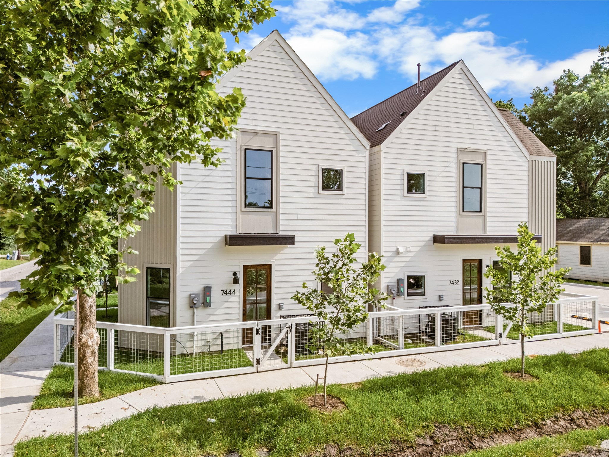 Street-side view of Tremper Court  the curb appeal Denver Harbor needed