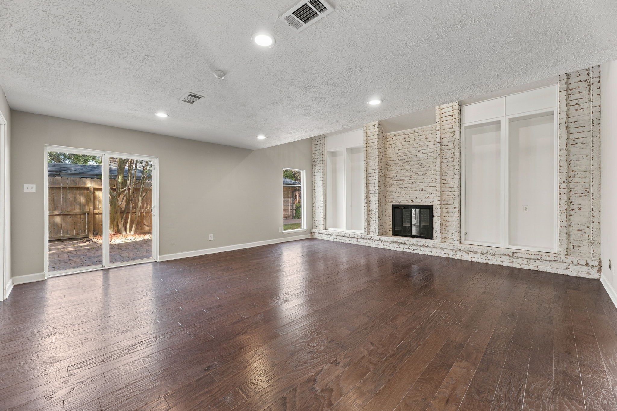 Warm and inviting living space centered around the fireplace!
