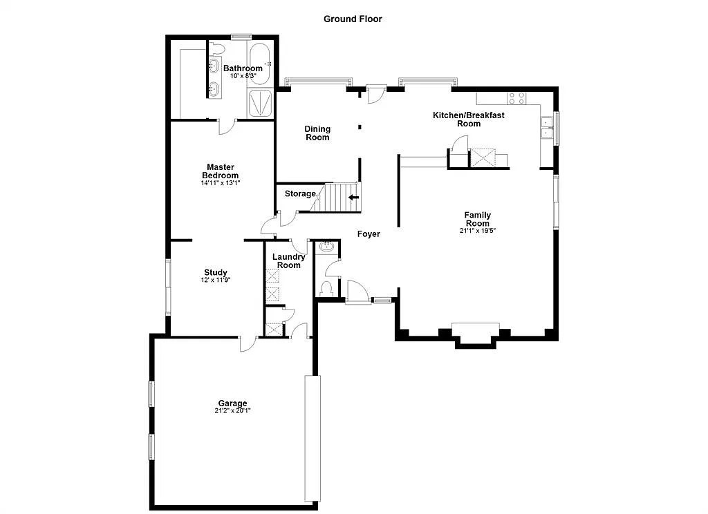 Downstairs floor plan