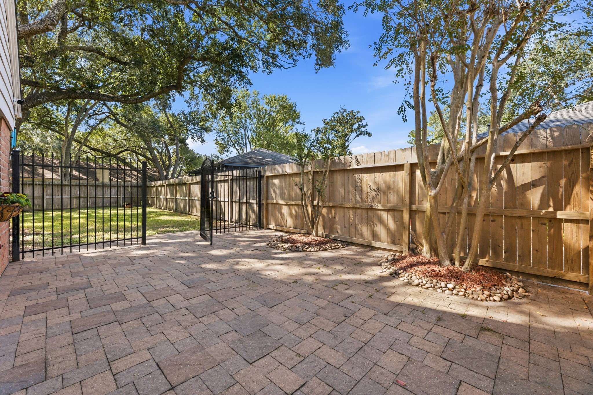 One of three outdoor patio areasperfect for relaxing, grilling, or entertaining.