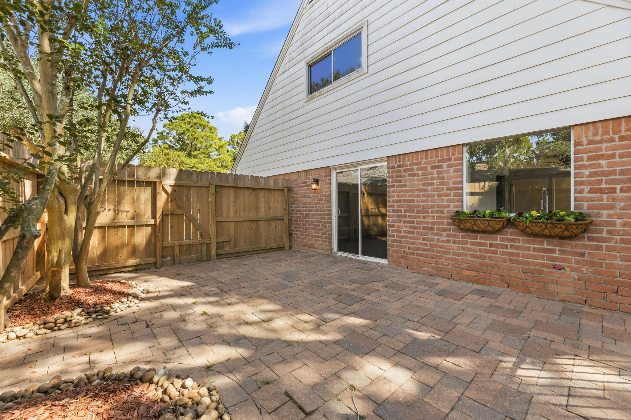 One of three outdoor patio areasperfect for relaxing, grilling, or entertaining.